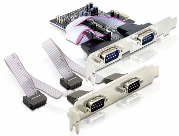 Delock 4 x serial PCI Express card PCI-Express Karte PCIe
