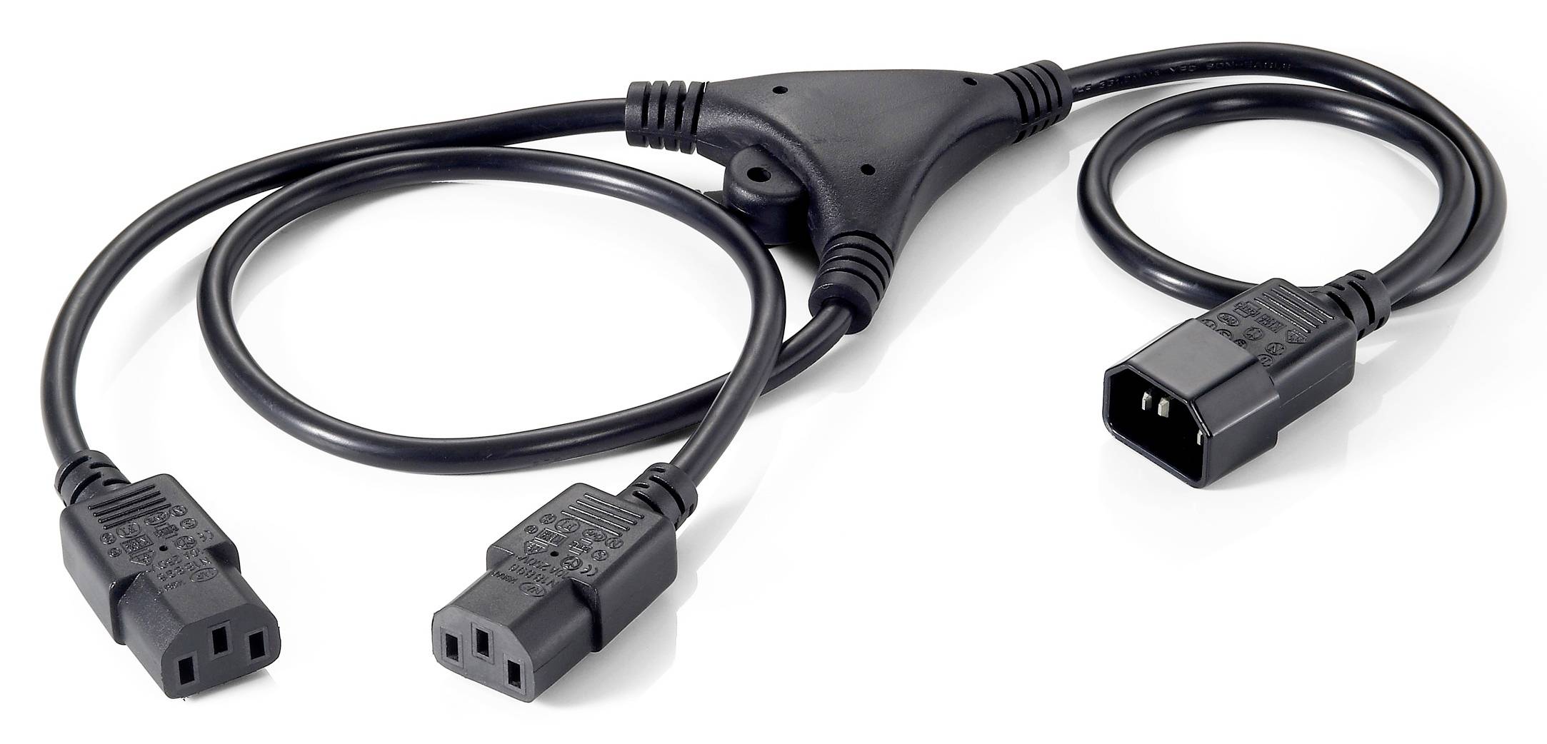 Equip Strom Anschlusskabel 1.6m Schwarz