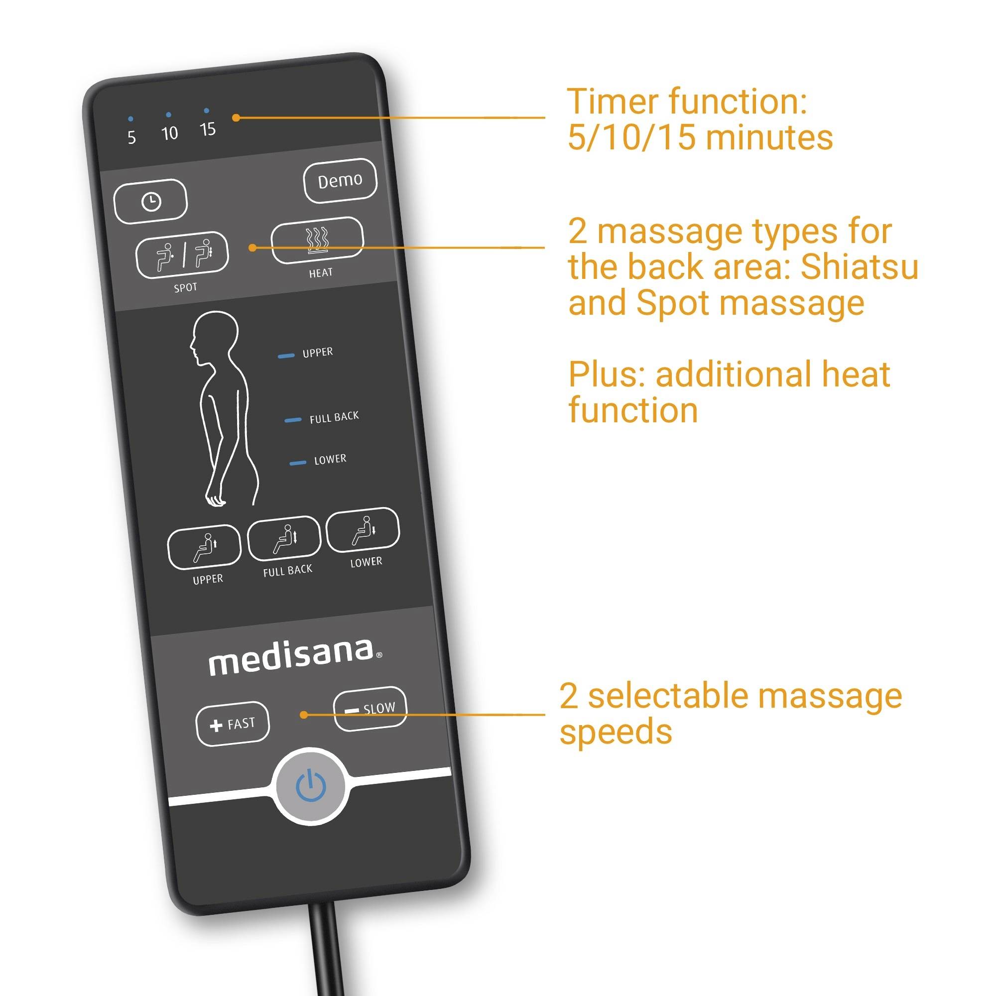 Medisana RC 450 Relax Massagesessel 36W