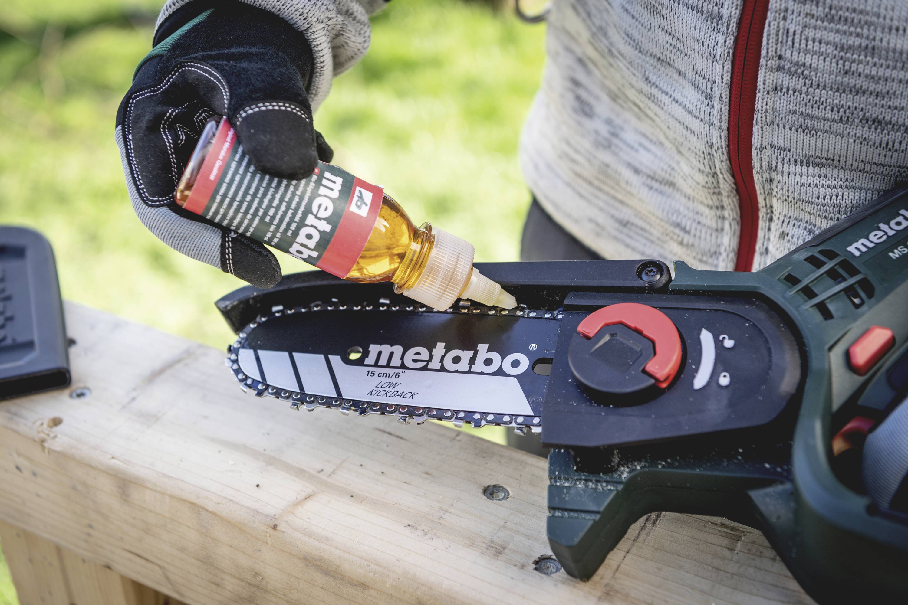 Metabo 600856840 Akku Gehölzsäge ohne Akku, ohne Ladegerät Schwertlänge 150mm