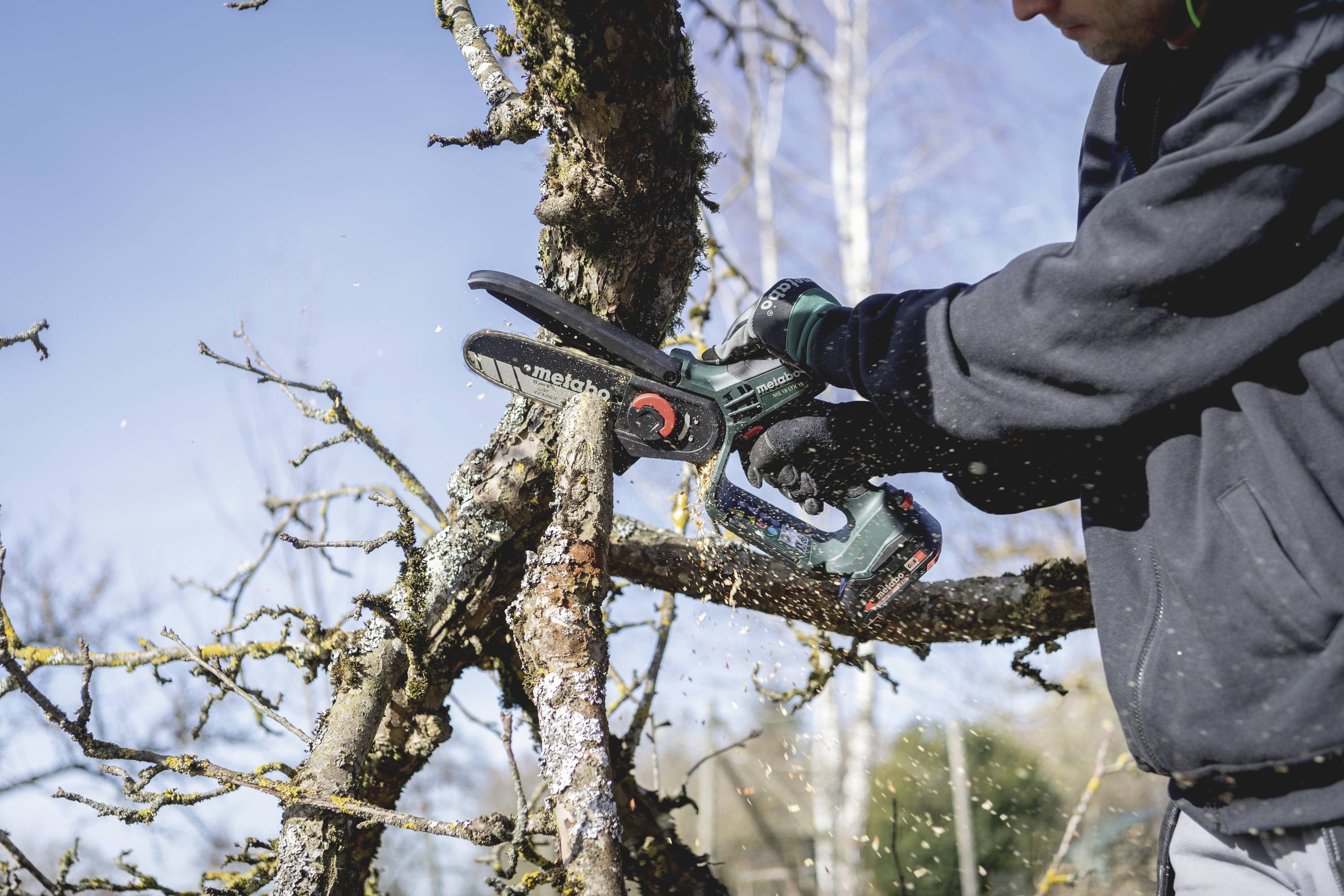 Metabo 600856500 Akku Gehölzsäge inkl. Akku, inkl. Ladegerät Schwertlänge 150mm