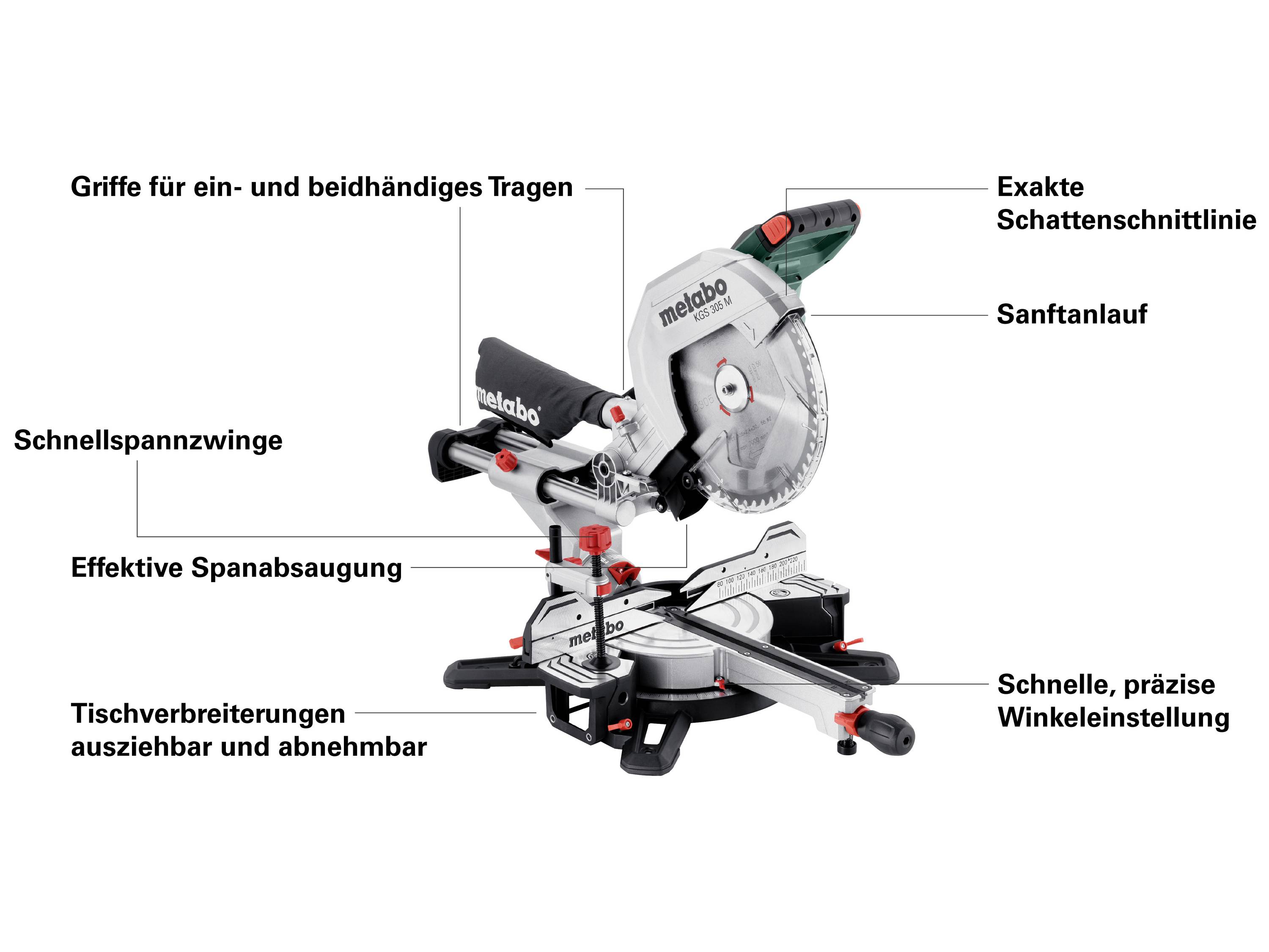 Metabo 613305000 Kappsäge 305mm 30mm 1600W