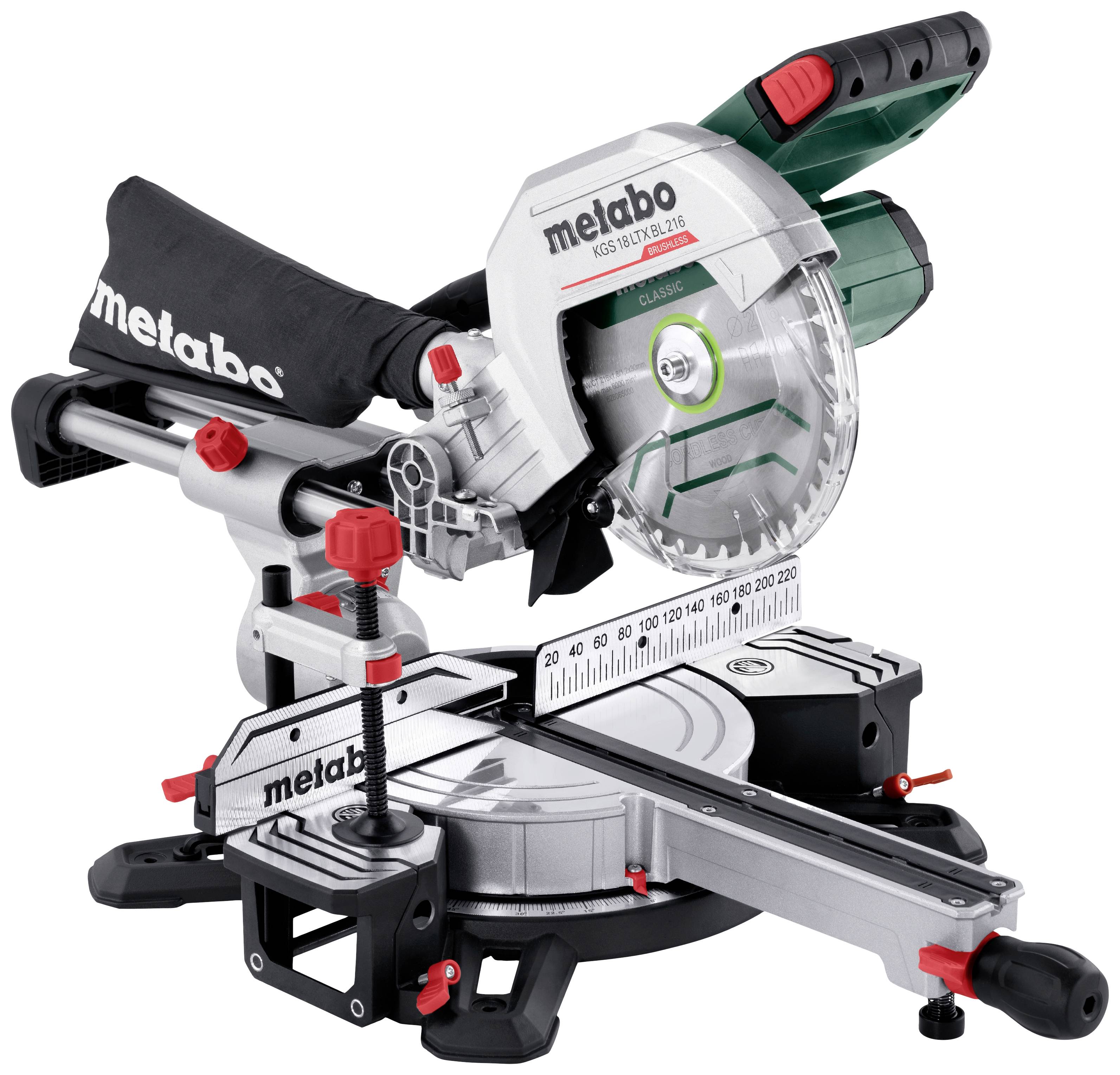 Metabo 614216850 Akku-Kappsäge ohne Akku, ohne Ladegerät 216mm 30mm