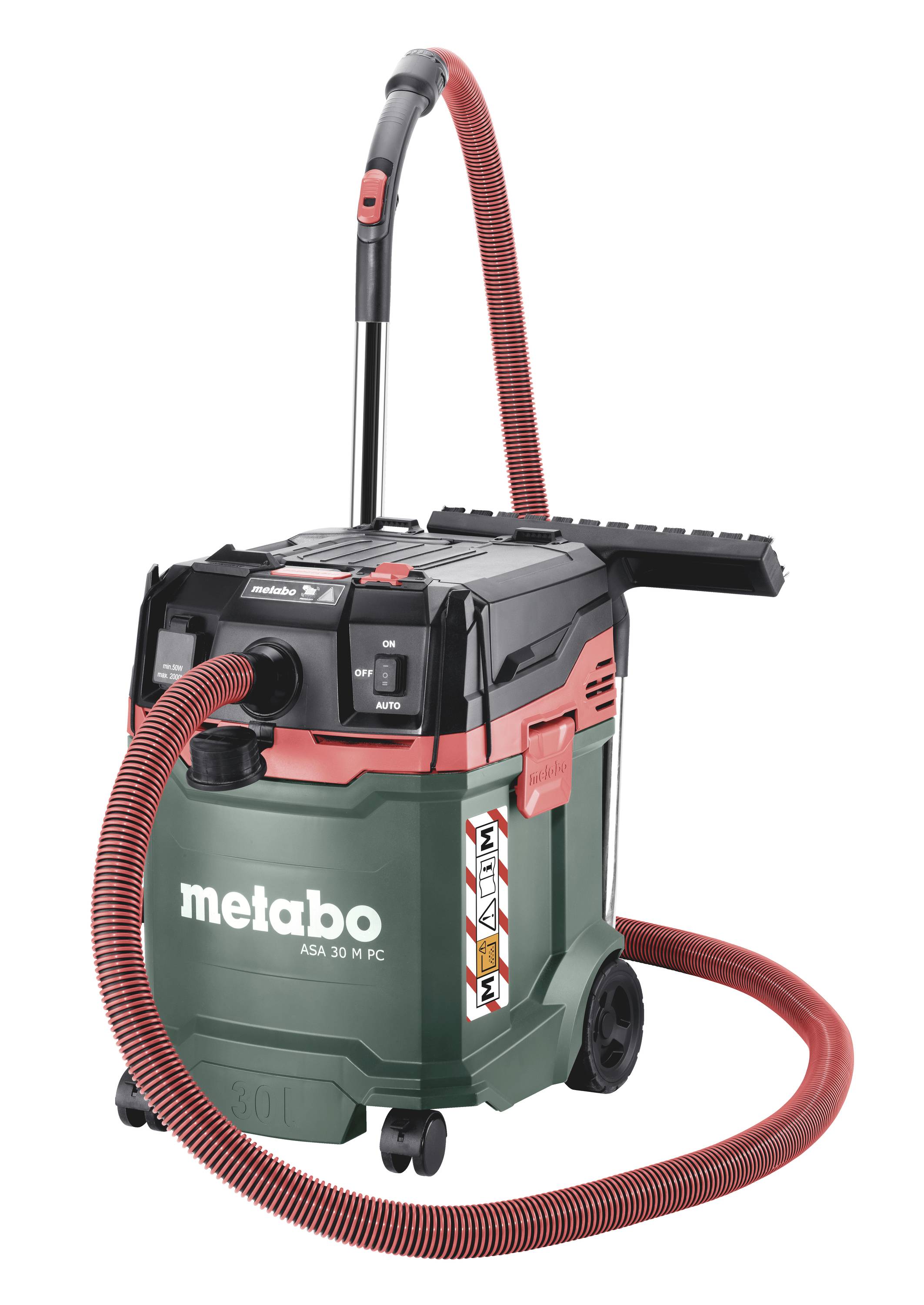 Metabo ASA 30M PC 602087000 Nass-/Trockensauger 1er Set 1200W 30l Staubklasse M zertifiziert, antistatisch