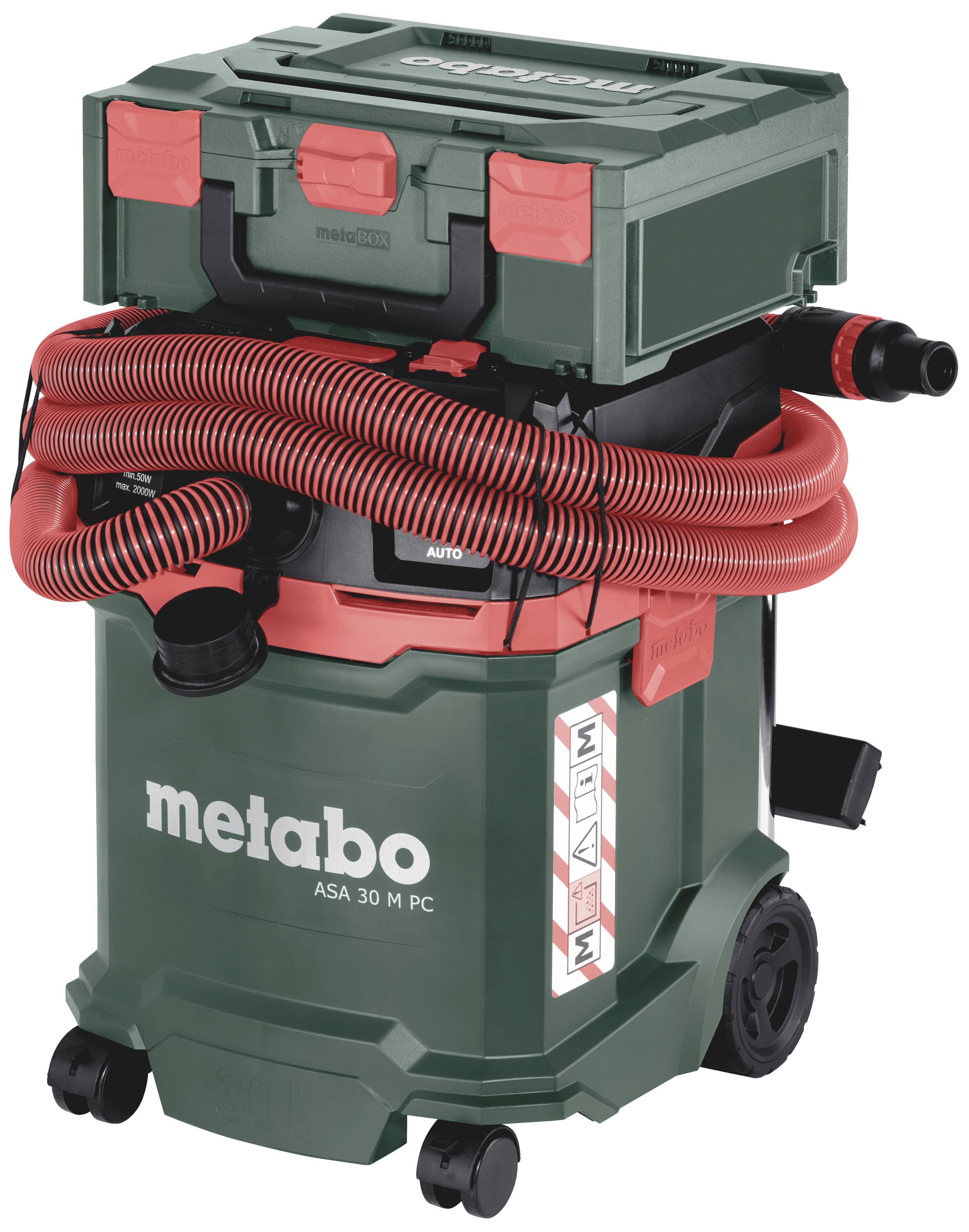Metabo ASA 30M PC 602087000 Nass-/Trockensauger 1er Set 1200W 30l Staubklasse M zertifiziert, antistatisch