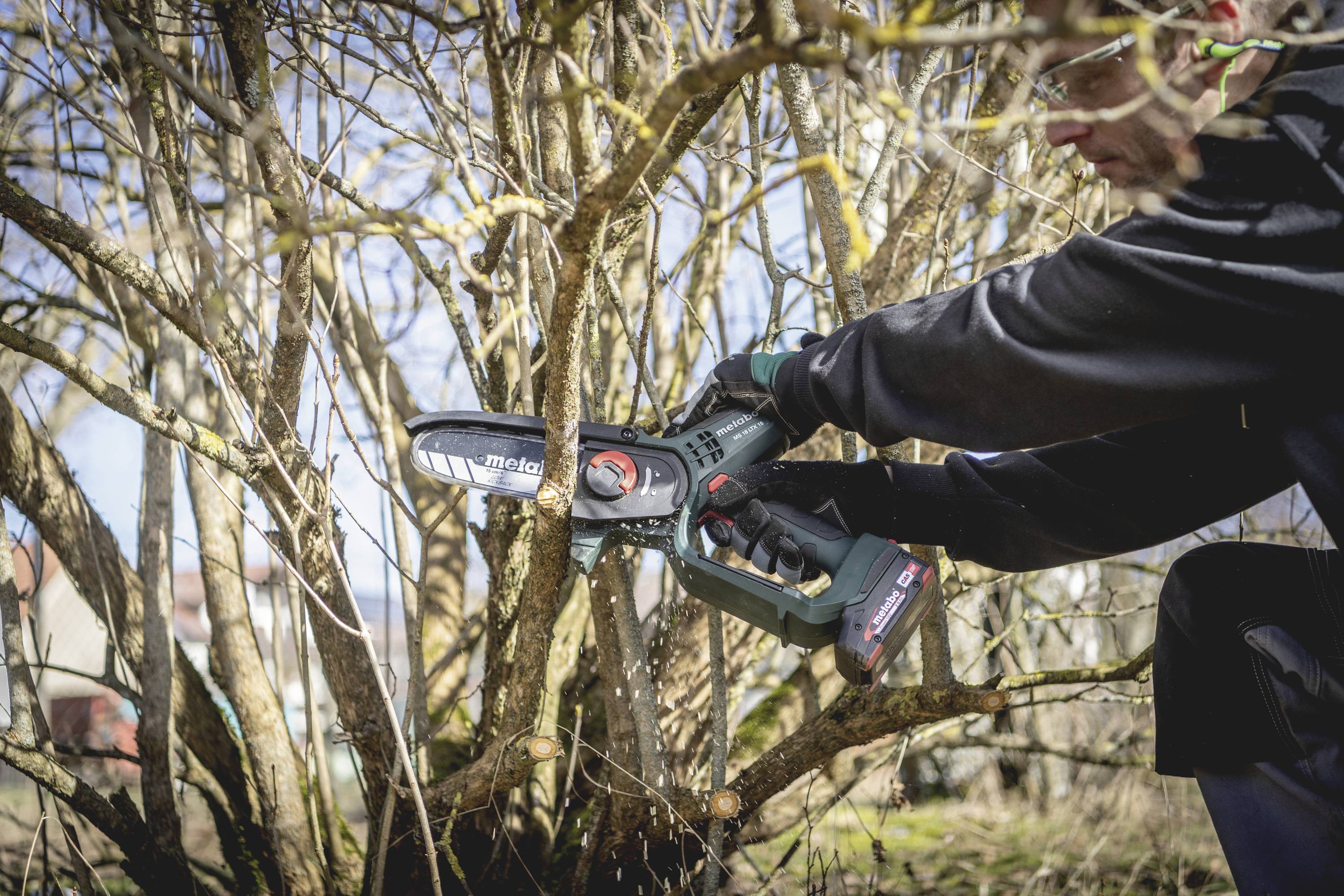 Metabo 600856850 Gehölzsäge ohne Akku, ohne Ladegerät Schwertlänge 150mm