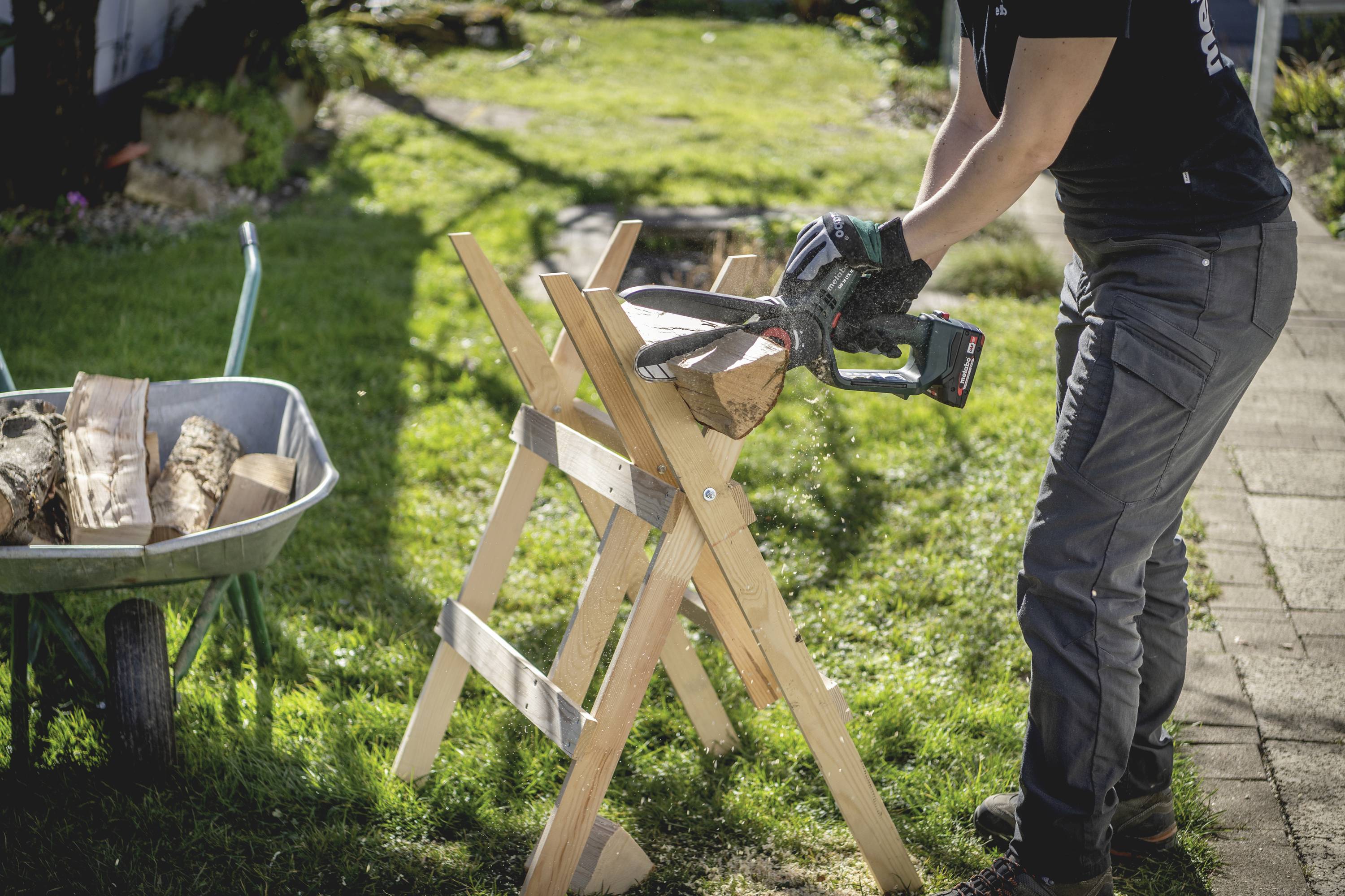 Metabo 600856850 Gehölzsäge ohne Akku, ohne Ladegerät Schwertlänge 150mm