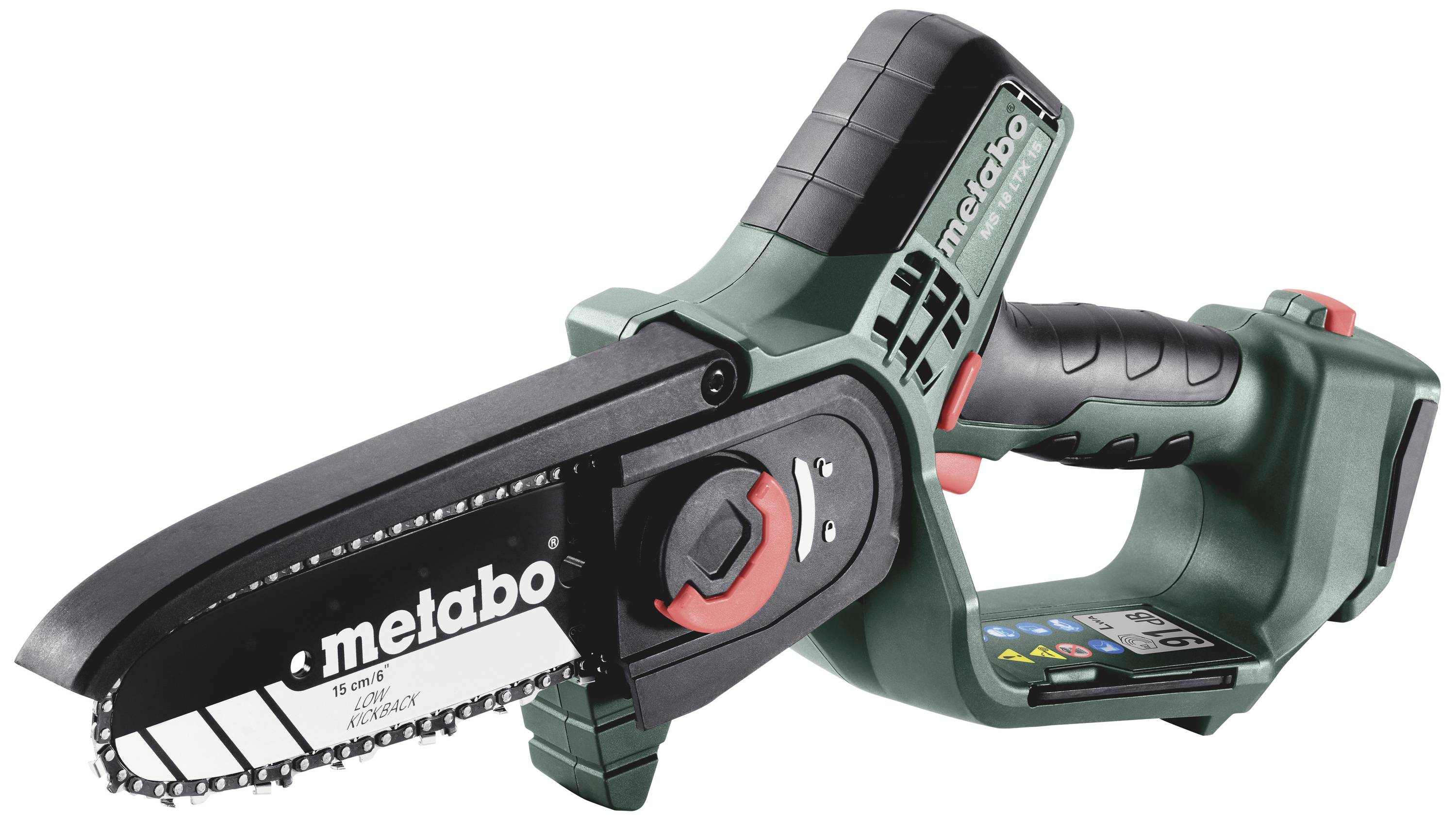 Metabo 600856850 Gehölzsäge ohne Akku, ohne Ladegerät Schwertlänge 150mm
