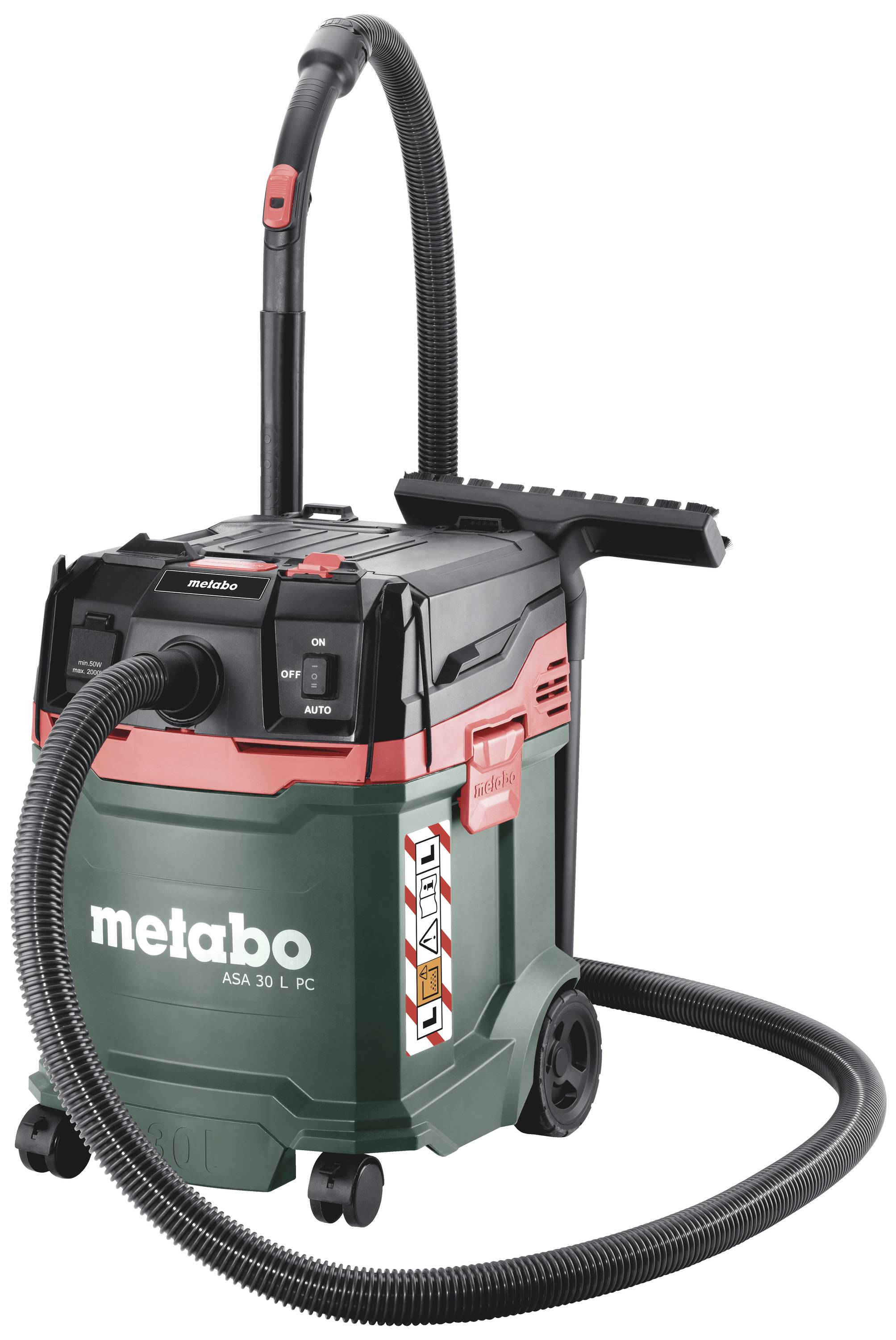 Metabo ASA 30L PC 602086000 Nass-/Trockensauger 1er Set 1200W 30l Staubklasse L zertifiziert, antistatisch