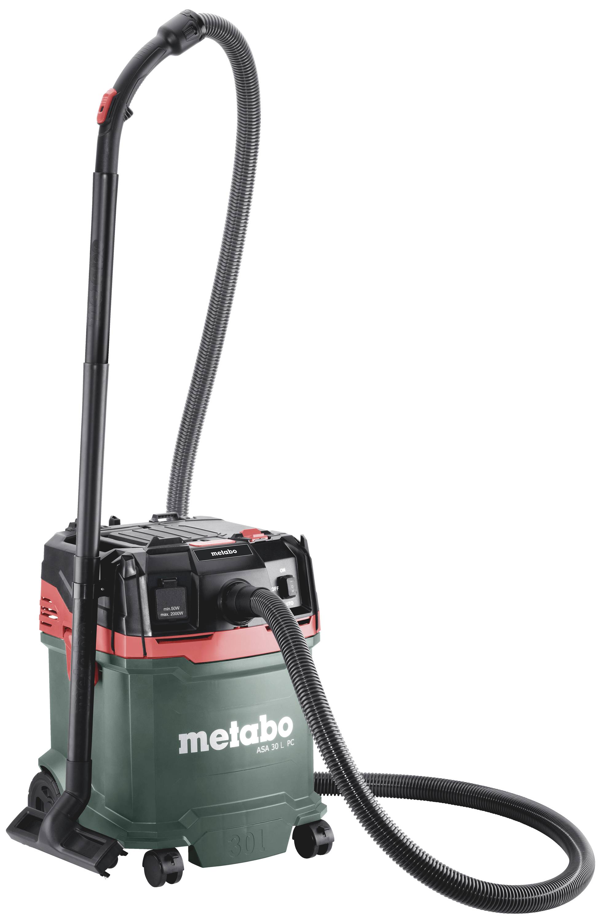 Metabo ASA 30L PC 602086000 Nass-/Trockensauger 1er Set 1200W 30l Staubklasse L zertifiziert, antistatisch