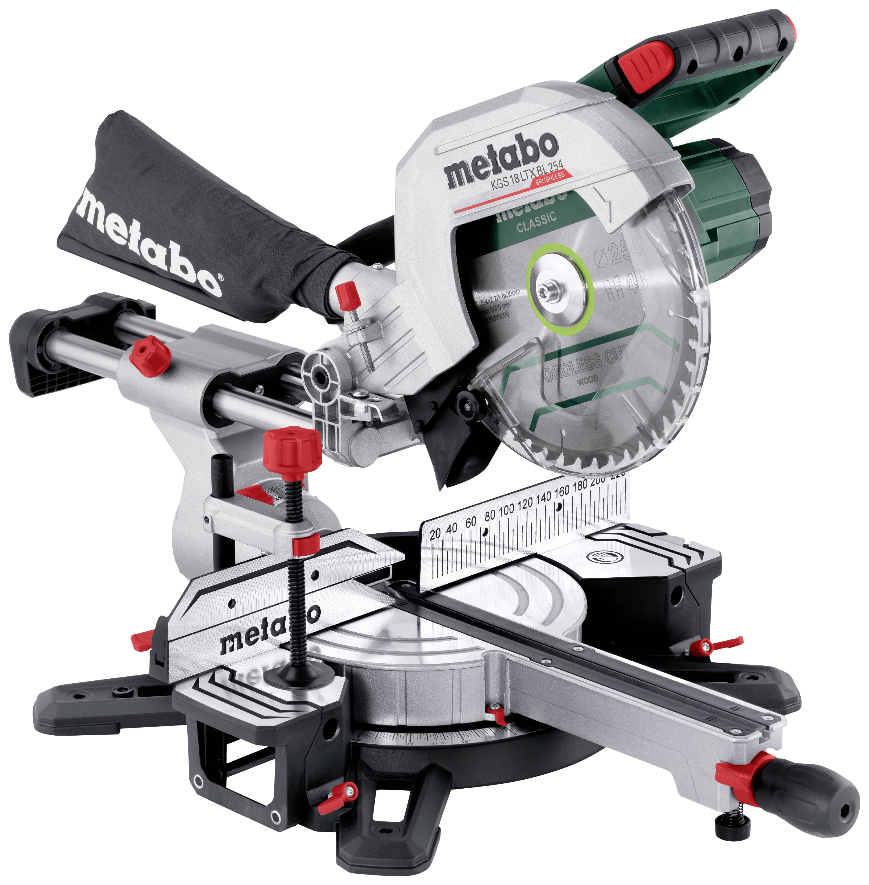 Metabo 614254850 Akku-Kappsäge ohne Akku, ohne Ladegerät 254mm 30mm
