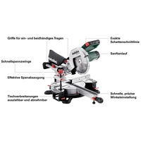 Metabo 613216000 Kappsäge 216 mm 30 mm 1200 W Metabo 613216000 Kappsäge 216 mm 30 mm 1200 W