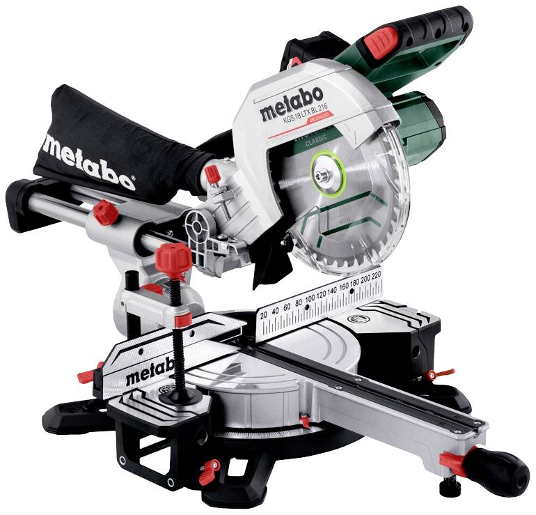 Metabo 614216920 Akku-Kappsäge inkl. Akku, inkl. Ladegerät 216mm 30mm