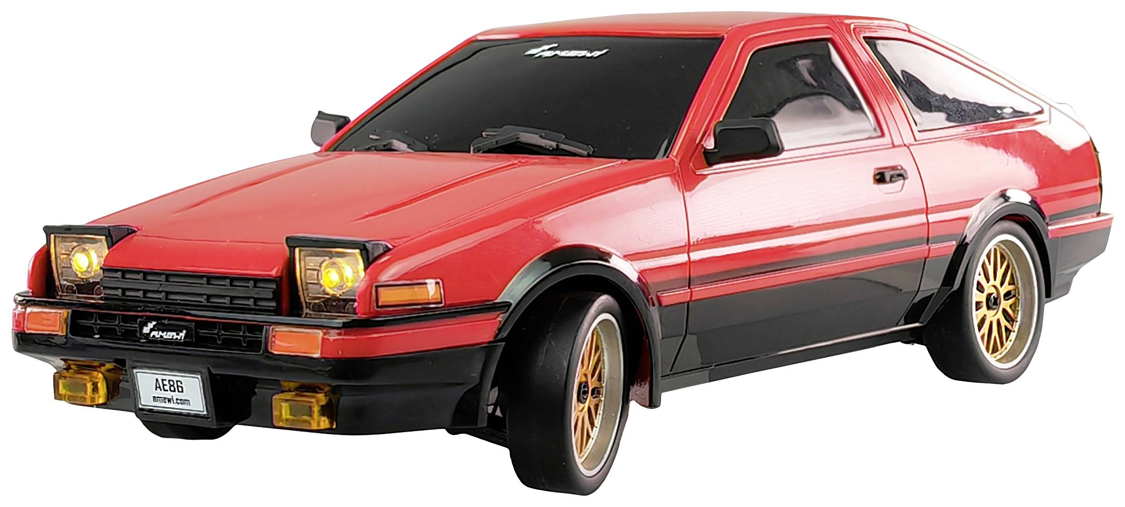 Amewi AE86 Sprinter Trueno Scale Drift Rot Brushed 1:18 RC Modellauto Elektro Straßenmodell Heckantrieb (2WD) RtR 2,4GHz inkl