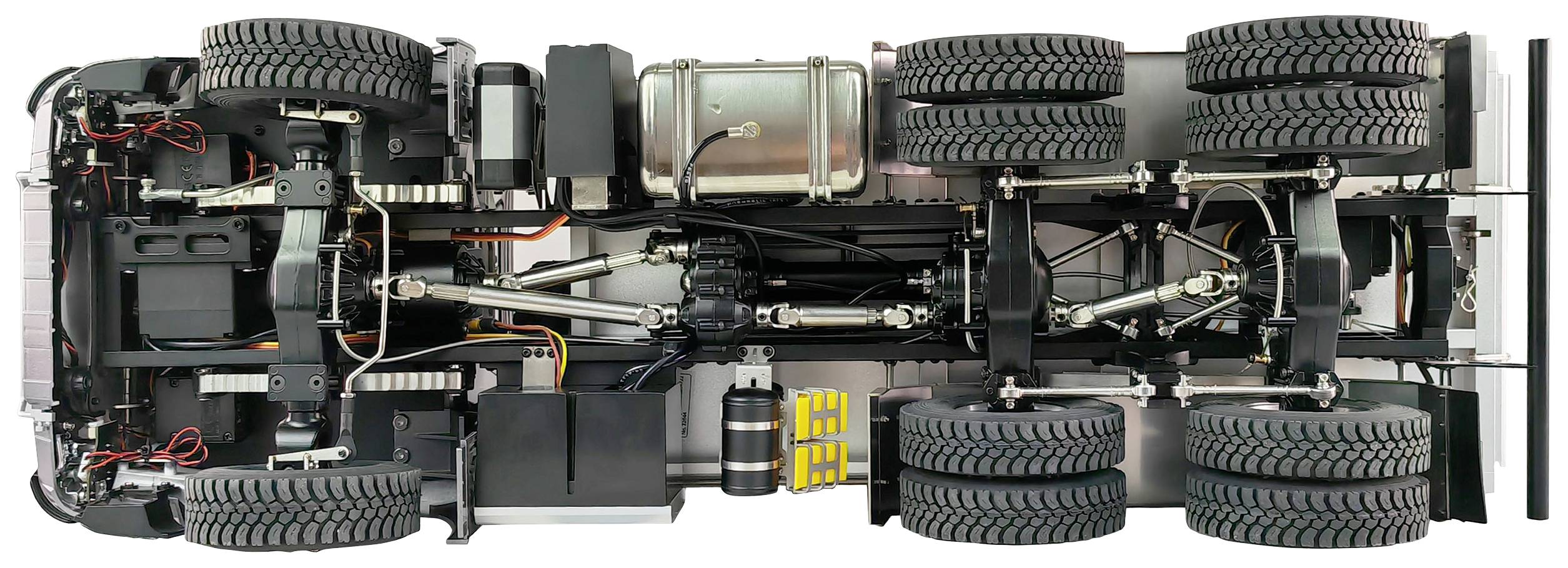 Amewi 22643 Mercedes-Benz Arocs Pro 6x6 1:14 Elektro RC Modell-LKW RtR inkl. Akku, Ladegerät und Senderbatterien, mi