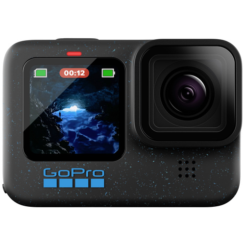 GoPro HERO12 Black Action Cam 5.3K, 4K, 2.7K, Full-HD, Bluetooth, Dual-Display, Zeitlupe/Zeitraffer, Wasserfest, WLAN