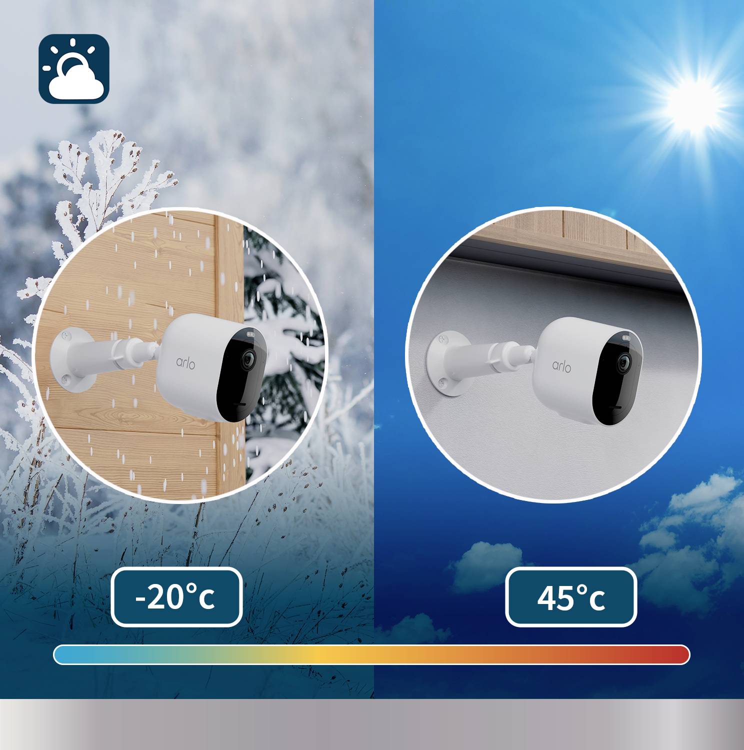 ARLO Pro 5 Spotlight Security Camera with 2x Camera Kit VMC4260P-100EUS WLAN IP-Überwachungskamera-Set mit 2 Kameras 2688 x 1520 Pixel