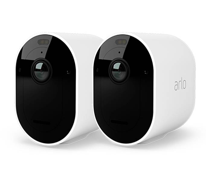 ARLO Pro 5 Spotlight Security Camera with 2x Camera Kit VMC4260P-100EUS WLAN IP-Überwachungskamera-Set mit 2 Kameras 2688 x 1520 Pixel