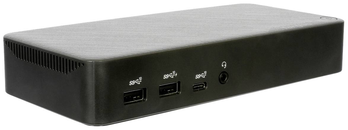 Targus DOCK460EUZ, Kabelgebunden, USB4, 100 W, 3,5 mm, 2500 Mbit/s, Schwarz