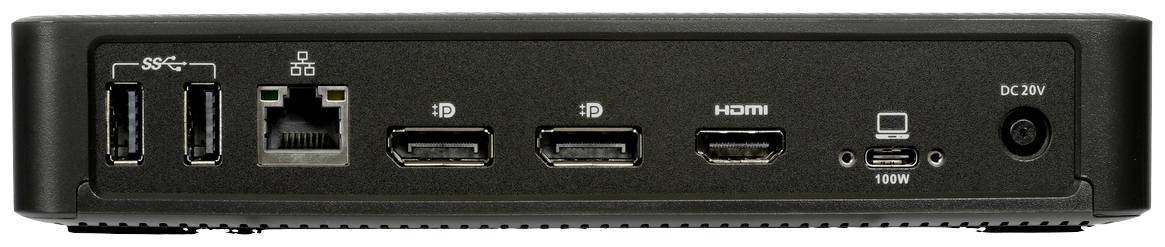 Targus DOCK460EUZ, Kabelgebunden, USB4, 100 W, 3,5 mm, 2500 Mbit/s, Schwarz