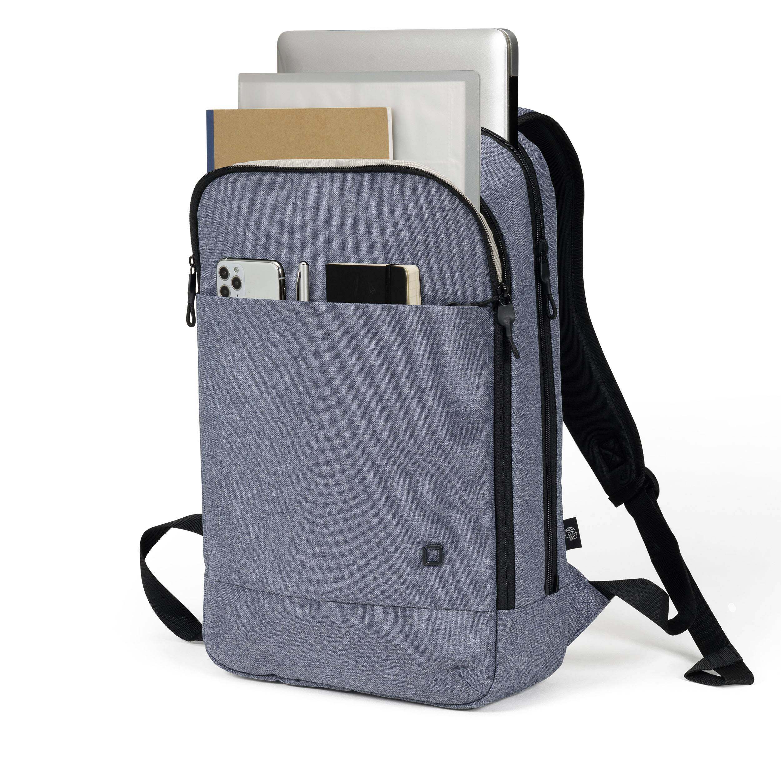 Dicota Notebook Rucksack Backpack Eco Slim MOTION Passend für maximal: 35,8 cm (14,1") Denim, Blau
