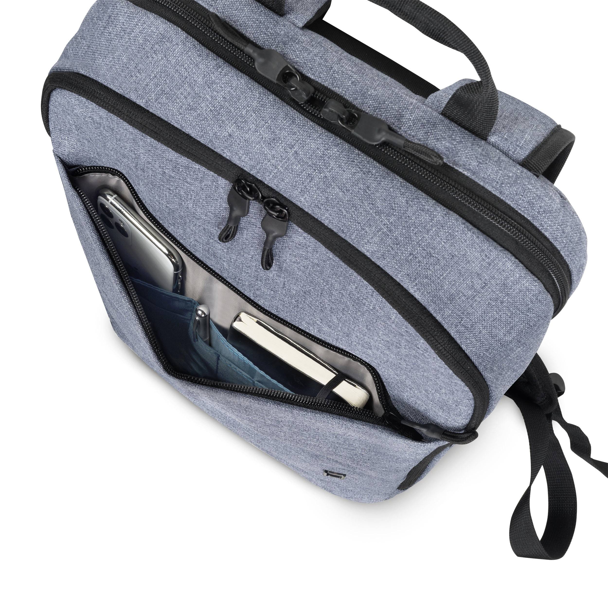 Dicota Notebook Rucksack Backpack Eco Slim MOTION Passend für maximal: 35,8 cm (14,1") Denim, Blau