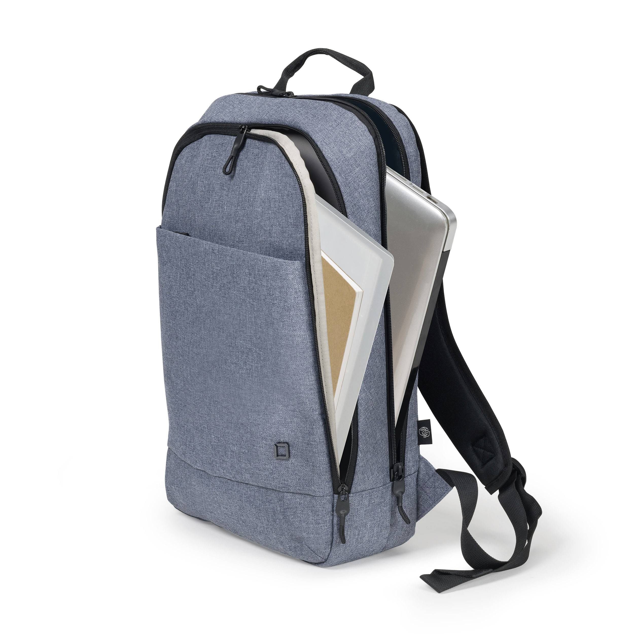 Dicota Notebook Rucksack Backpack Eco Slim MOTION Passend für maximal: 35,8 cm (14,1") Denim, Blau