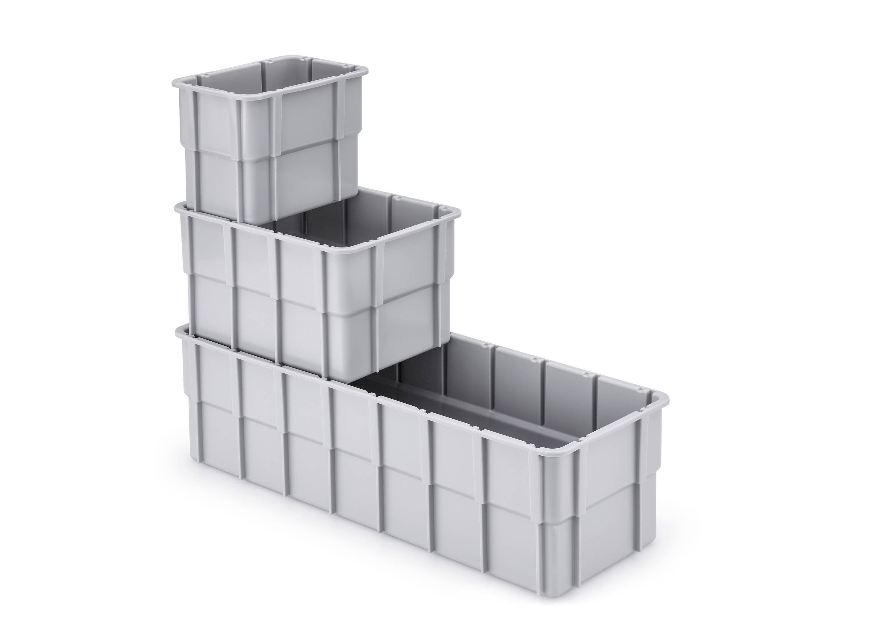 Alutec 75220 Einsatzkasten stapelbar (L x B x H) 181 x 131 x 101mm Grau 1St.