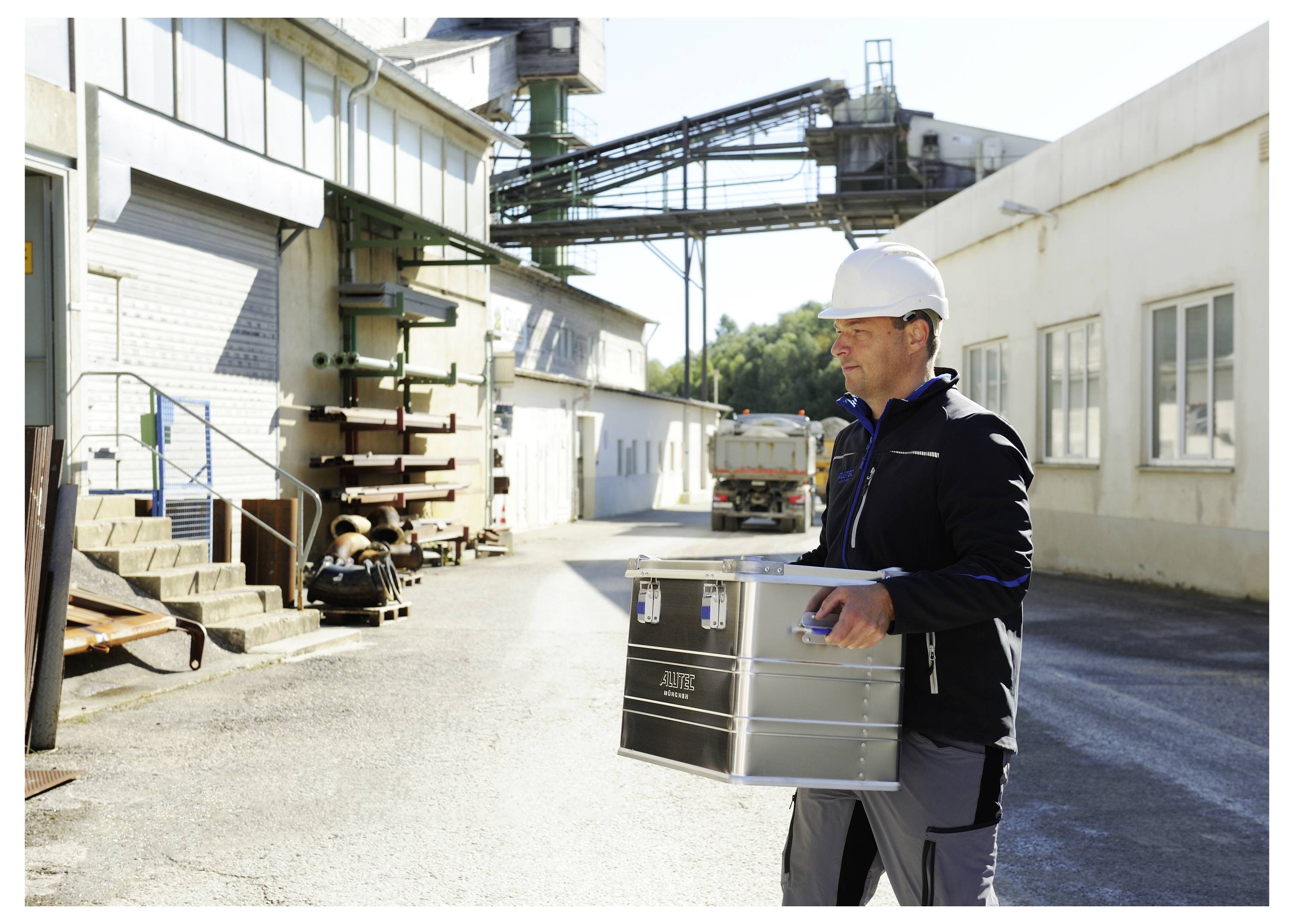 Alutec INDUSTRY 73 13073 Transportkiste Aluminium (L x B x H) 580 x 385 x 410 mm