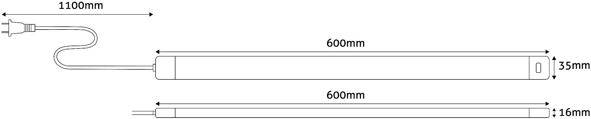 Avide LED-Unterbauleuchte SMD LED 9W EEK: G (A - G)