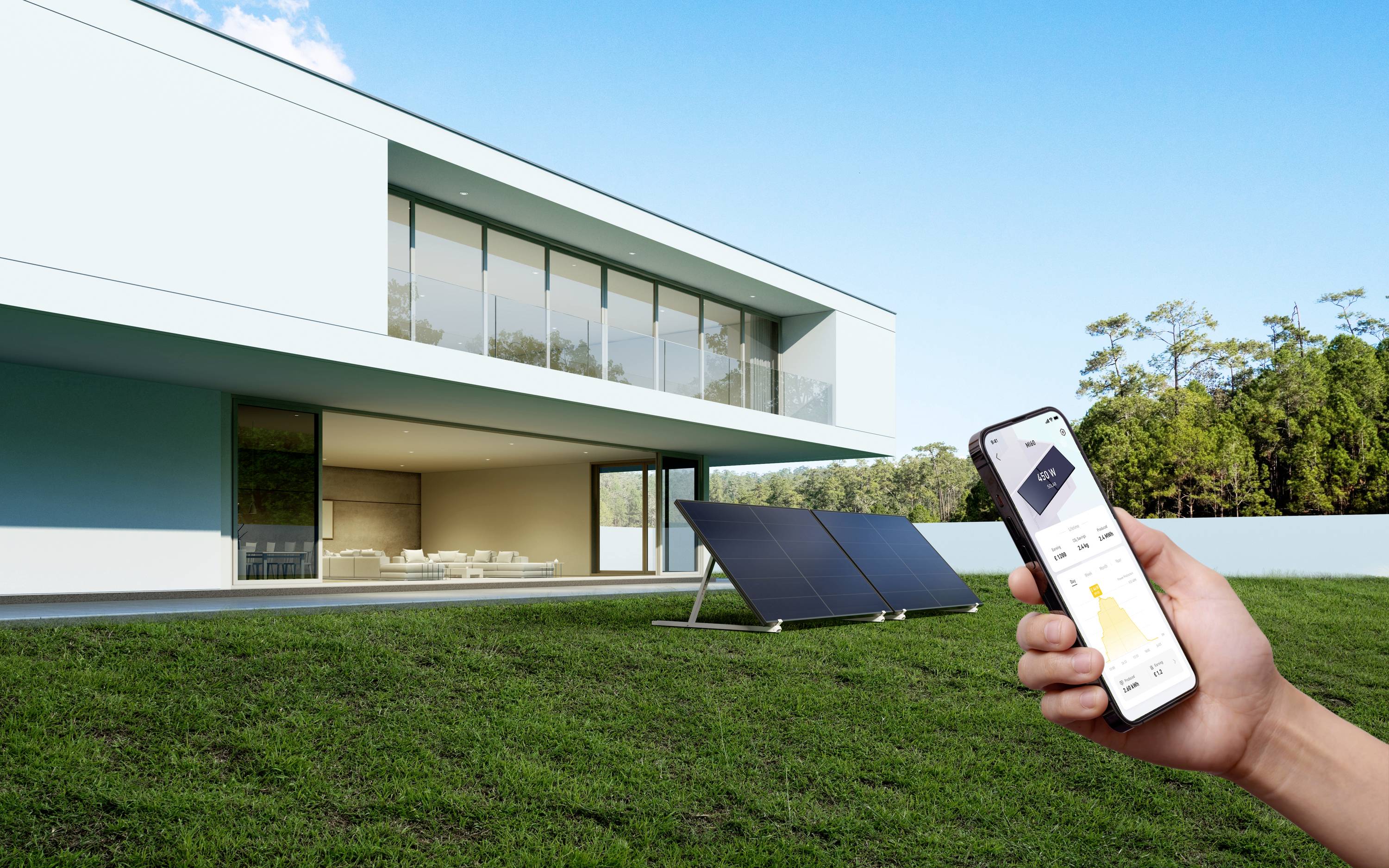 Anker SOLIX RS40P B5143411 Solar-Set 445 W, 445 W inkl. Wechselrichter, inkl. Anschlusskabel