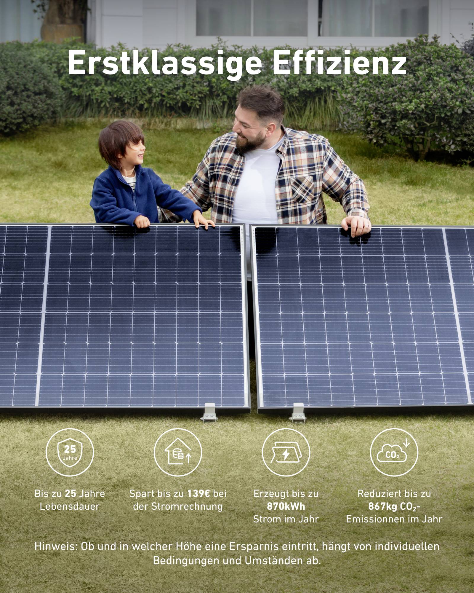 Anker SOLIX RS40 B5143412 Solar-Set 445 W, 445 W inkl. Wechselrichter, inkl. Anschlusskabel