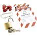 Kasp K81100 Verriegelungs-/Lockout-Set 145 mm Messing, Silber Schlüsselschloss