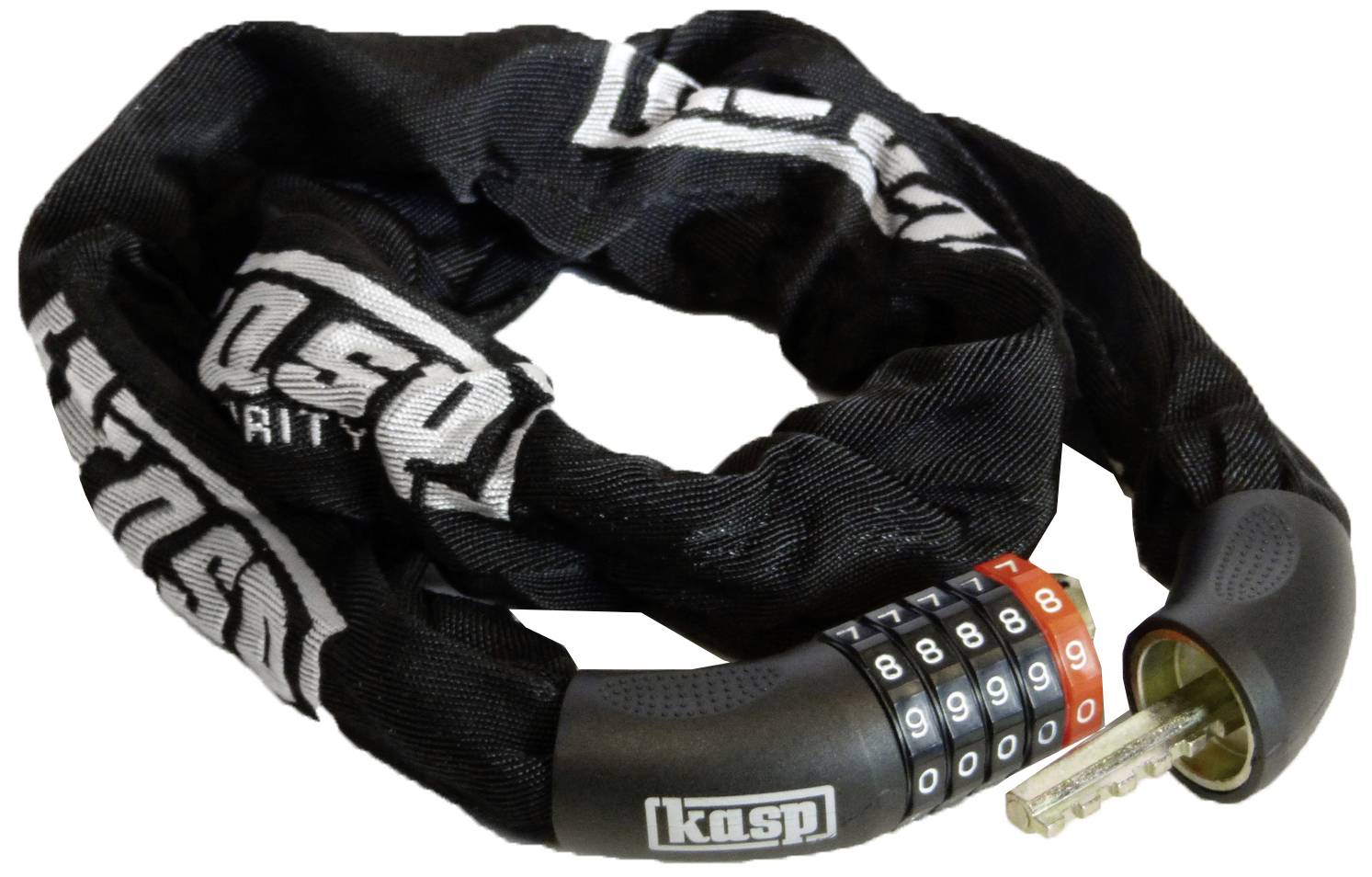Kasp K470810D Kettenschloss Schwarz Zahlenschloss