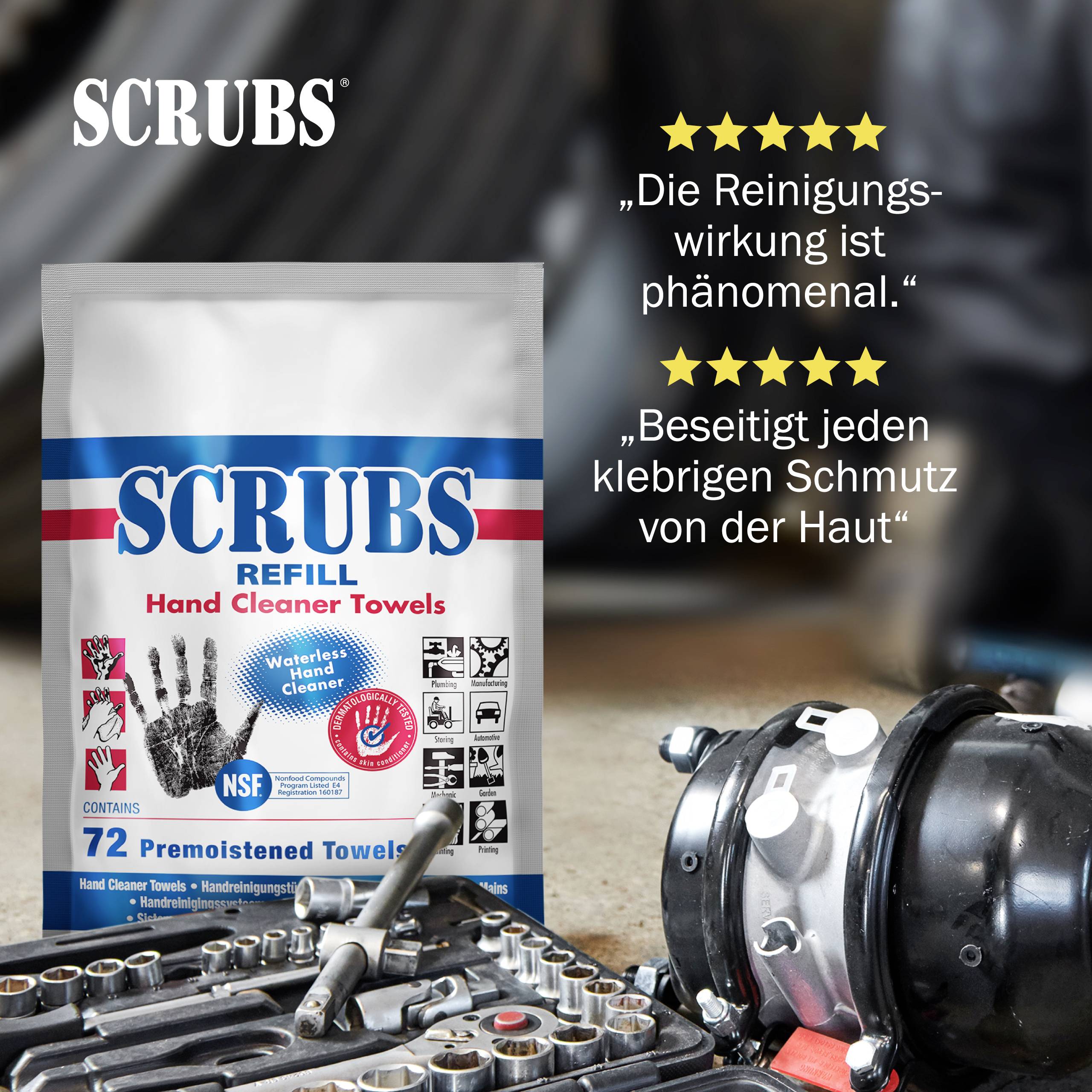 Scrubs Srubs Refill 042270 Handreinigungstücher 72St.