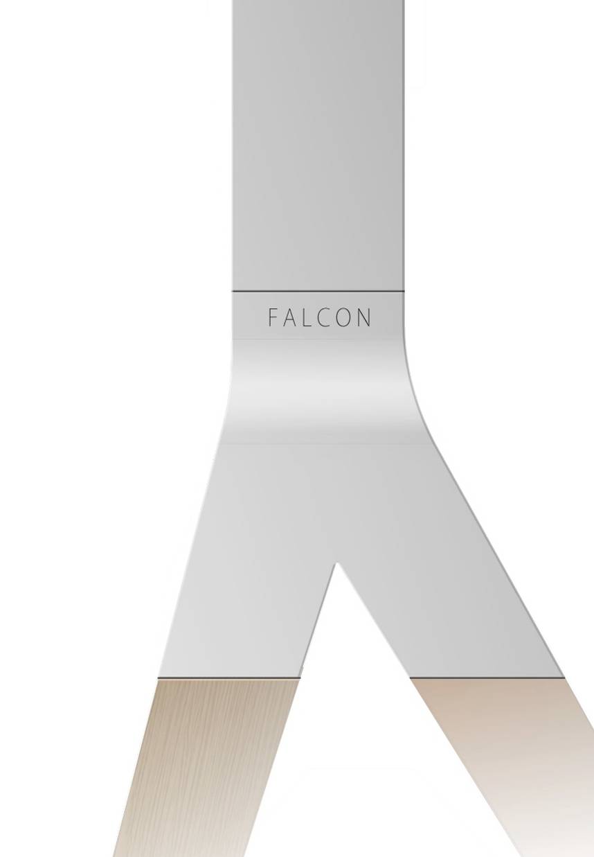One For All 70" TV Stand Falcon Oak & Silver grey TV-Standfuß 81,3 cm (32") - 177,8 cm (70") Schwenkbar, Höhenverstellbar, Bodenständer