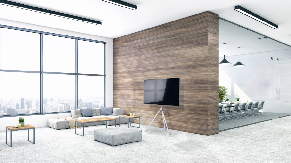 One For All 65" TV Stand Tripod Metal Cool white TV-Standfuß Höhenverstellbar, Schwenkbar 81,3 cm (32") - 165,1 cm (65") Schwenkbar, Höhenverstellb