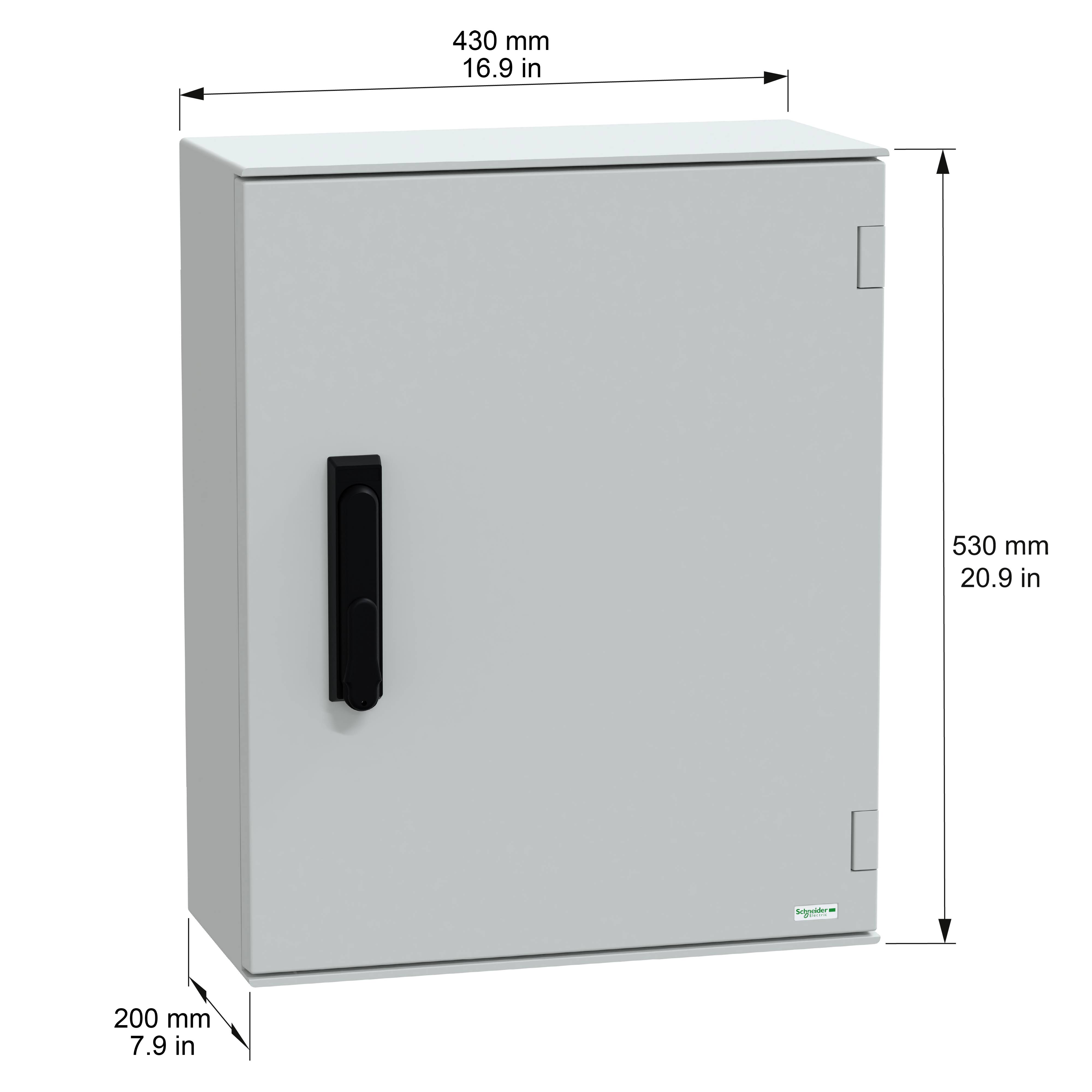 Schneider Electric PanelSeT PLM NSYPLM54VG Schaltschrank 430 x 530 x 200 Polyester Grau 1St.