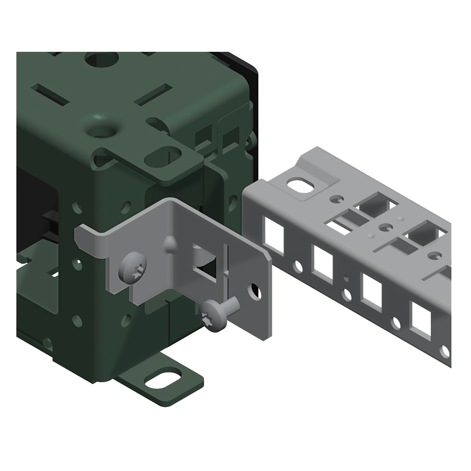 Schneider Electric Spacial SF-Sockel-Traversehalterungen, 100mm, Verpackungseinheit: 12 Stück Inhalt: 12St.