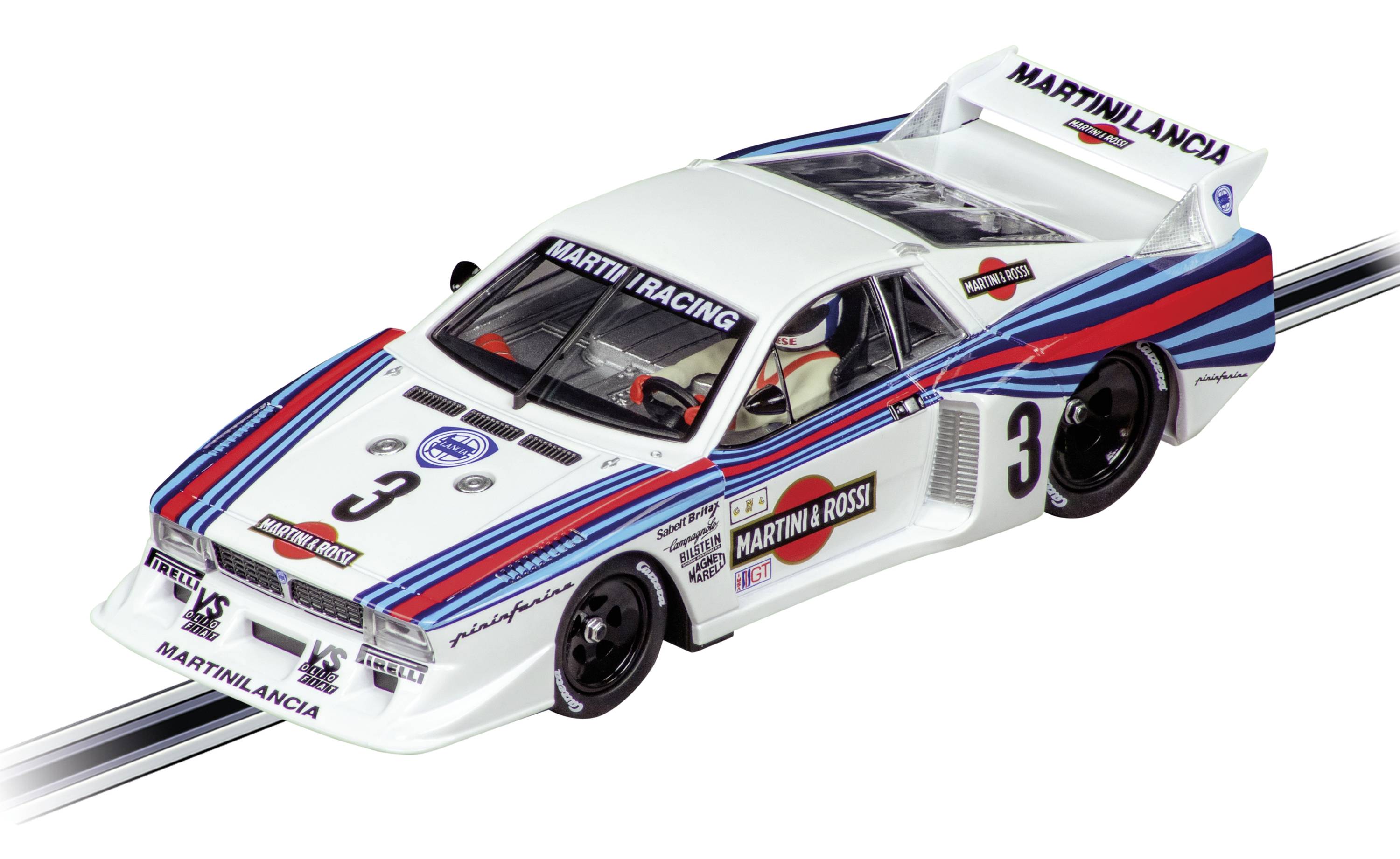 Carrera 20031065 DIGITAL 132 Auto Lancia Beta Montecarlo Turbo "Lancia Martini Racing, No.3", Daytona 1981