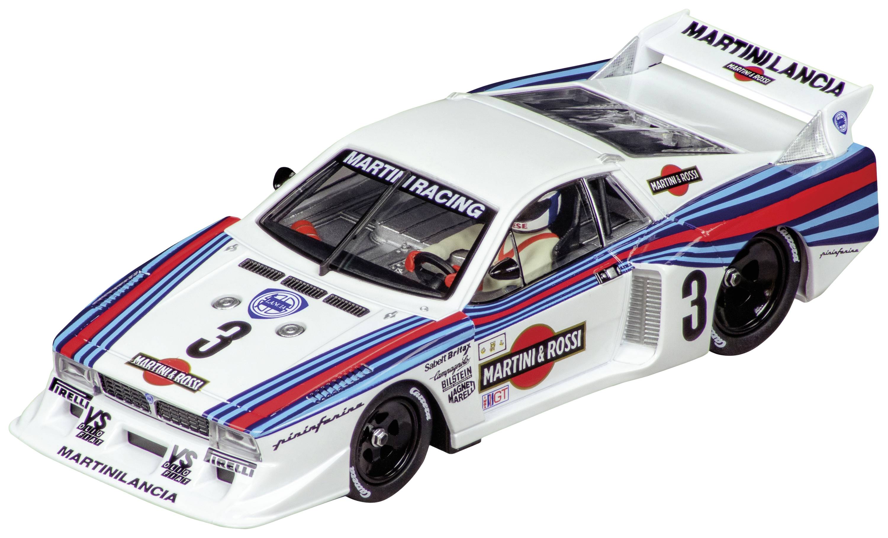 Carrera 20031065 DIGITAL 132 Auto Lancia Beta Montecarlo Turbo "Lancia Martini Racing, No.3", Daytona 1981