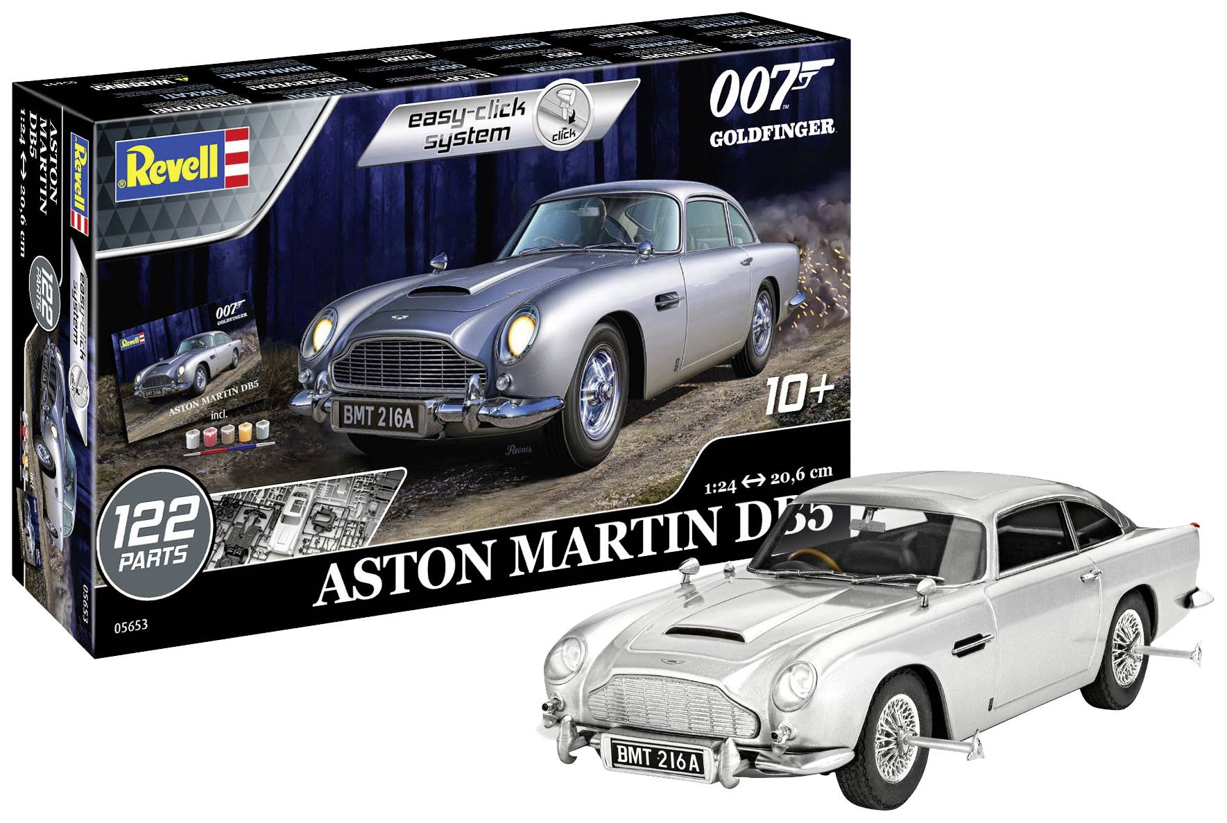Revell 05653 Aston Martin DB5 – James Bond 007 Goldfinger Automodell Bausatz 1:24