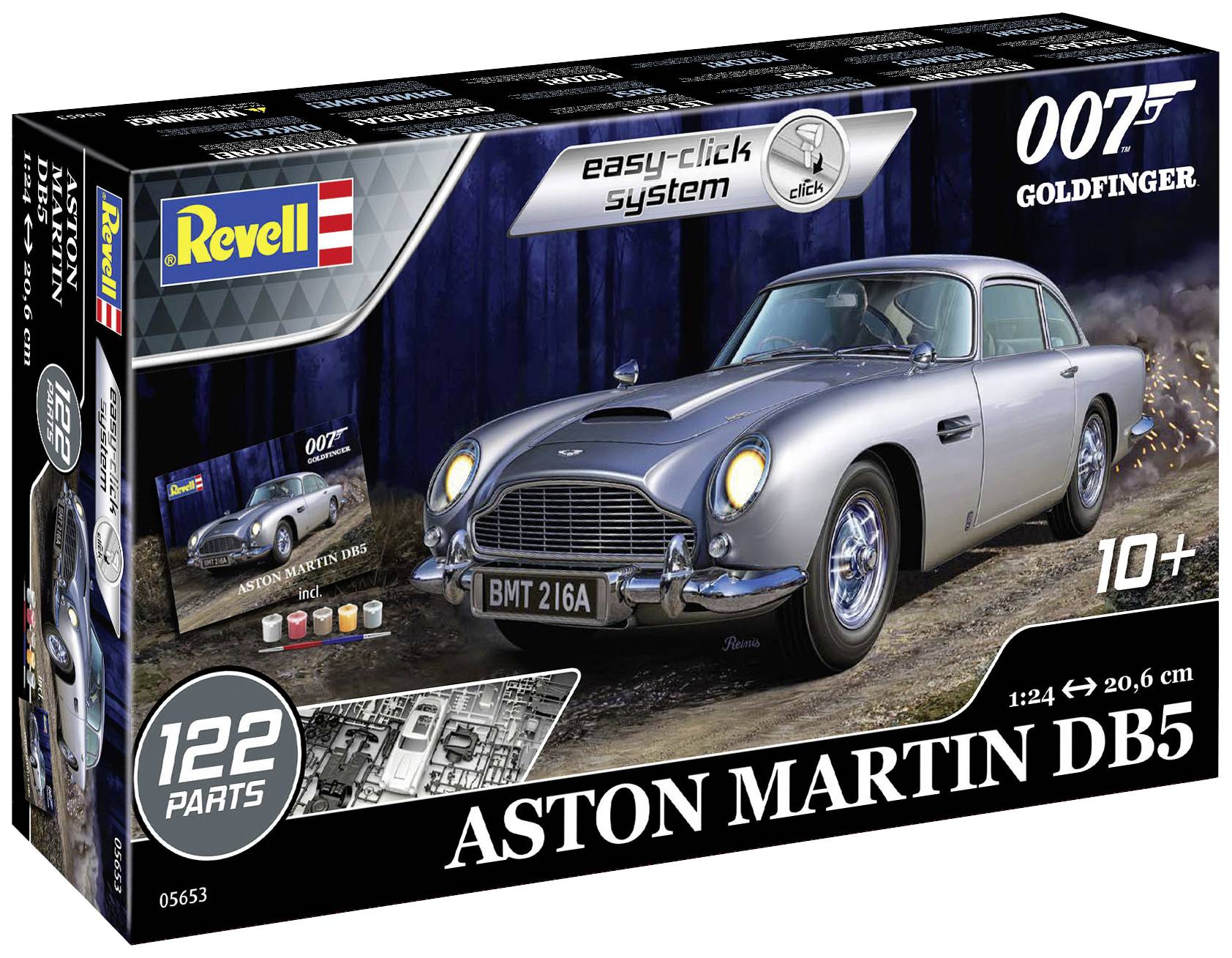 Revell 05653 Aston Martin DB5 – James Bond 007 Goldfinger Automodell Bausatz 1:24