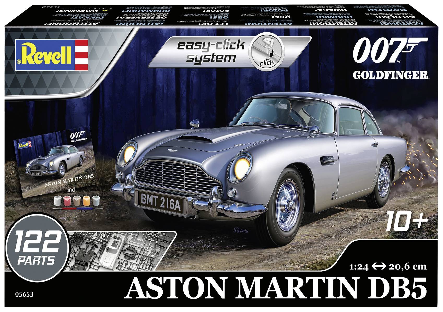 Revell 05653 Aston Martin DB5 – James Bond 007 Goldfinger Automodell Bausatz 1:24