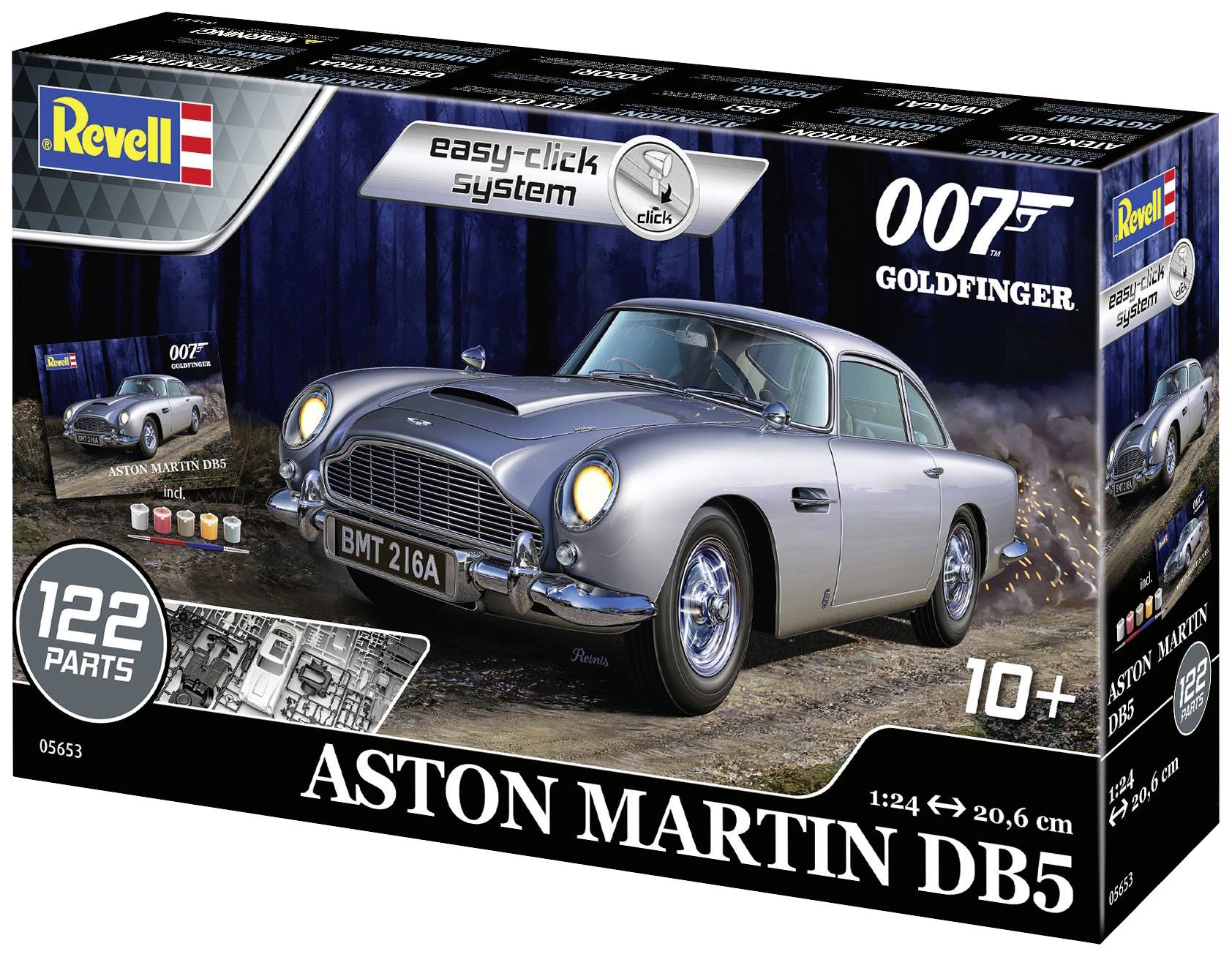 Revell 05653 Aston Martin DB5 – James Bond 007 Goldfinger Automodell Bausatz 1:24