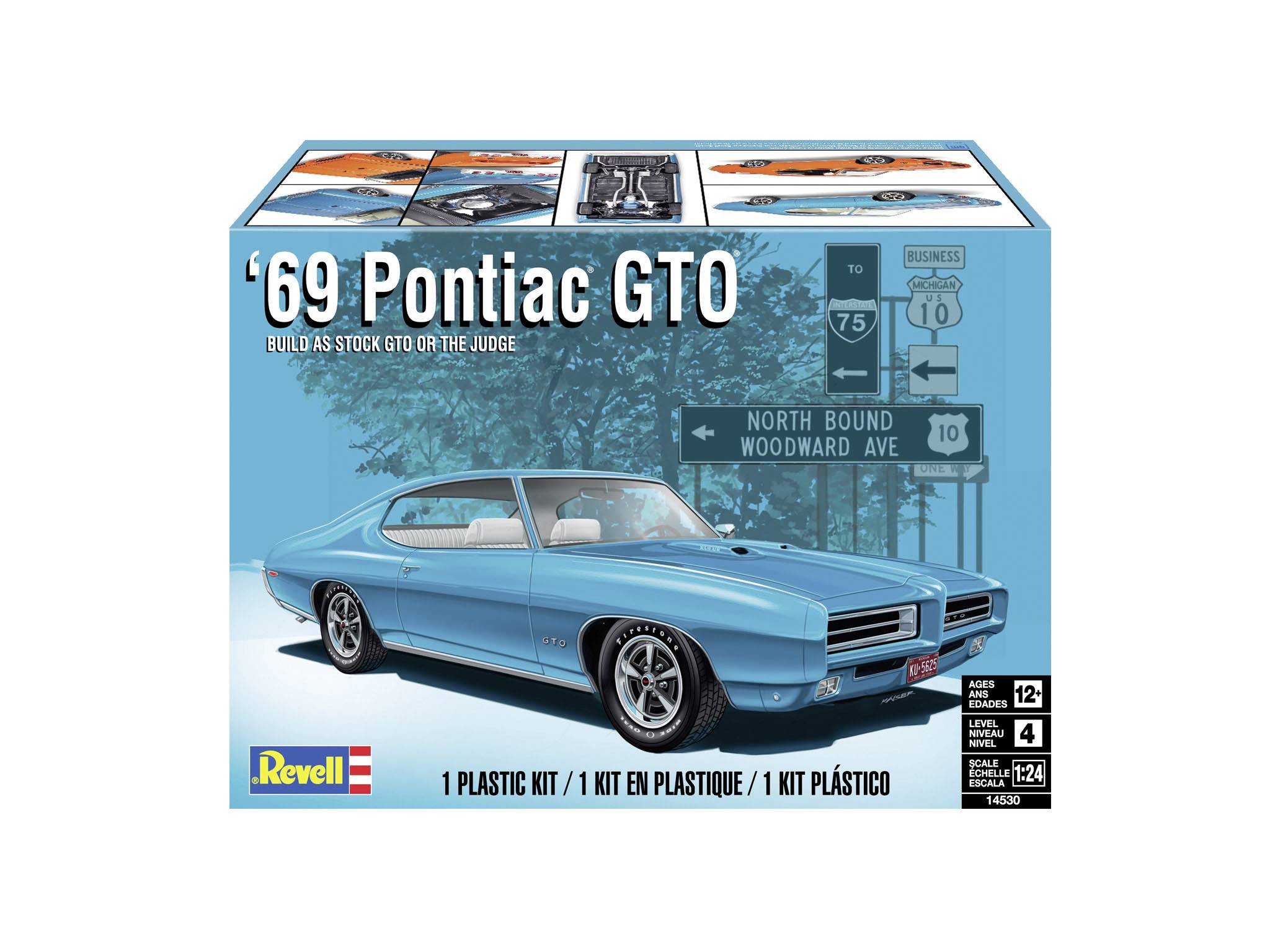Revell 14530 69 Pontiac GTO "The Judge" 2N1 Automodell Bausatz 1:24