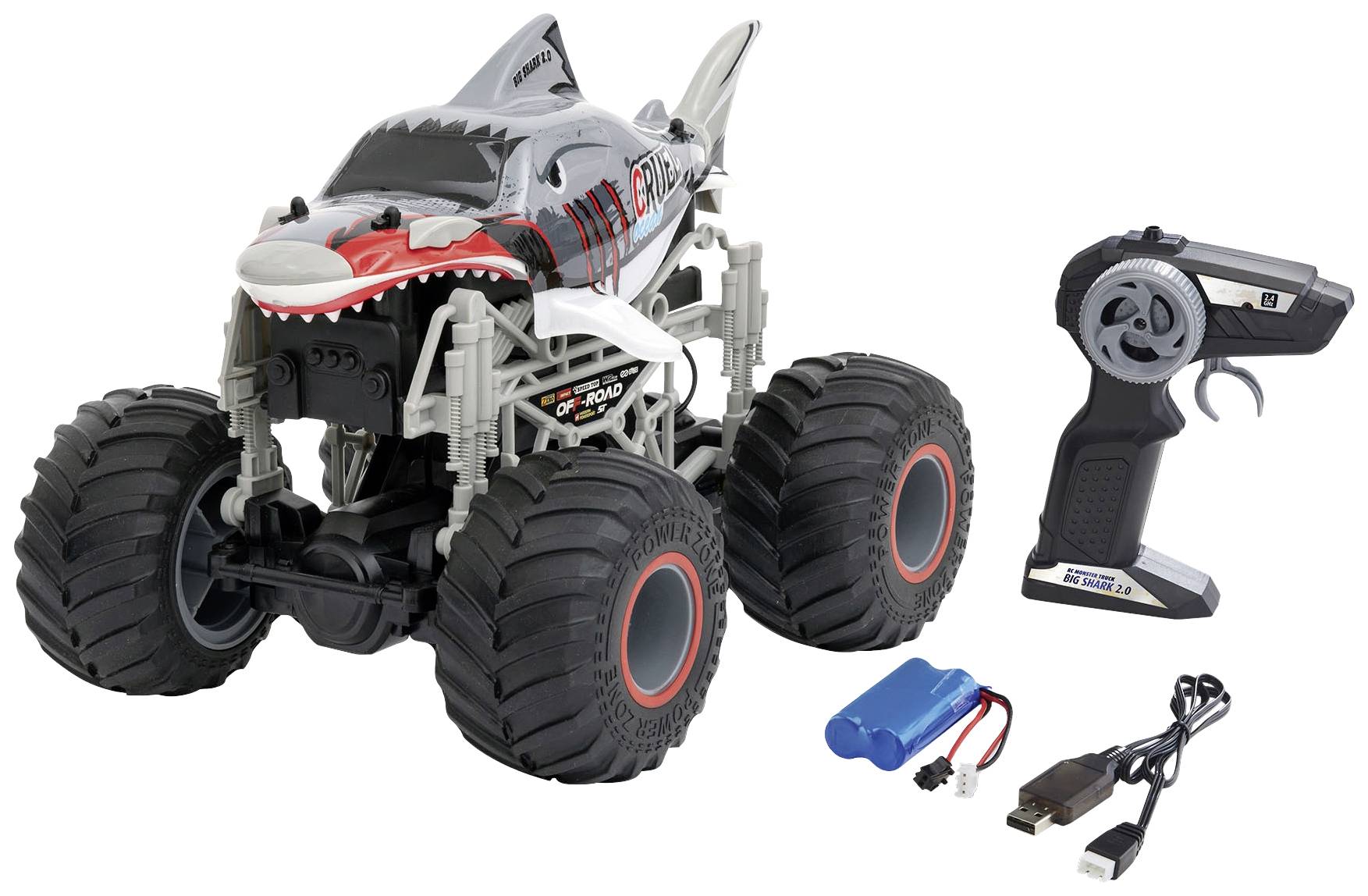 Revell Control 24553 Big Shark 2.0 1:16 RC Einsteiger Modellauto Elektro Monstertruck