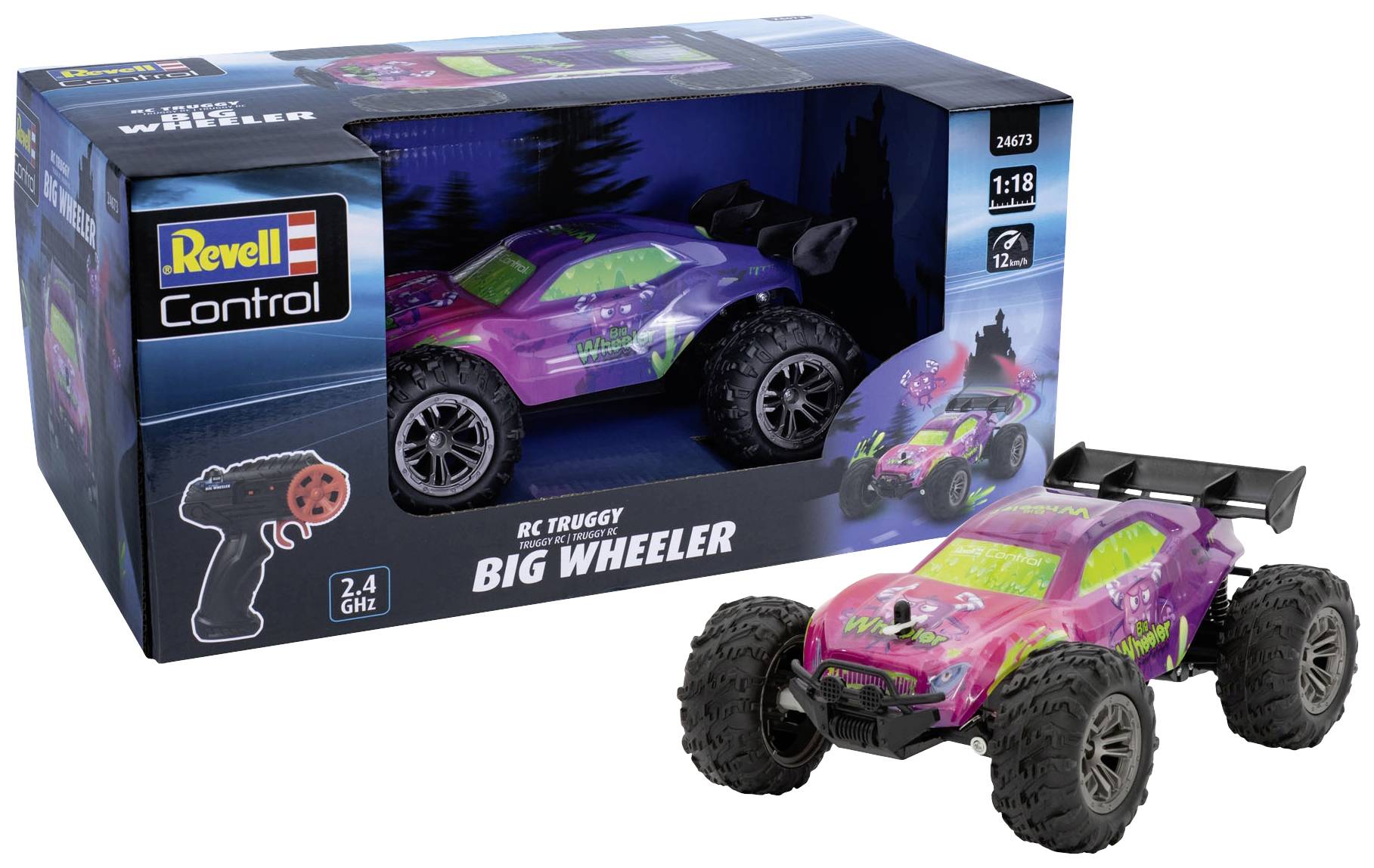Revell Control 24673 Big Wheeler 1:18 RC Einsteiger Modellauto Elektro Buggy