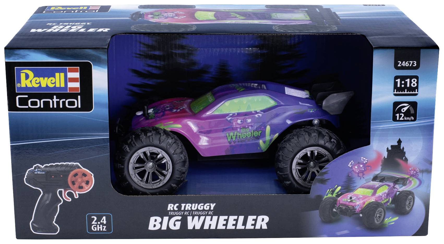 Revell Control 24673 Big Wheeler 1:18 RC Einsteiger Modellauto Elektro Buggy