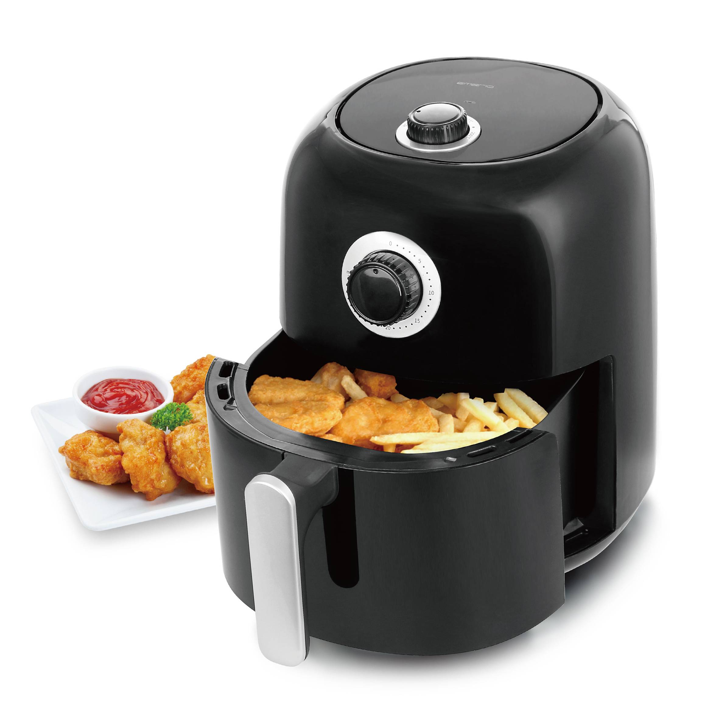 EMERIO AF-125770 Heißluft-Fritteuse 3.4l 1450W Schwarz